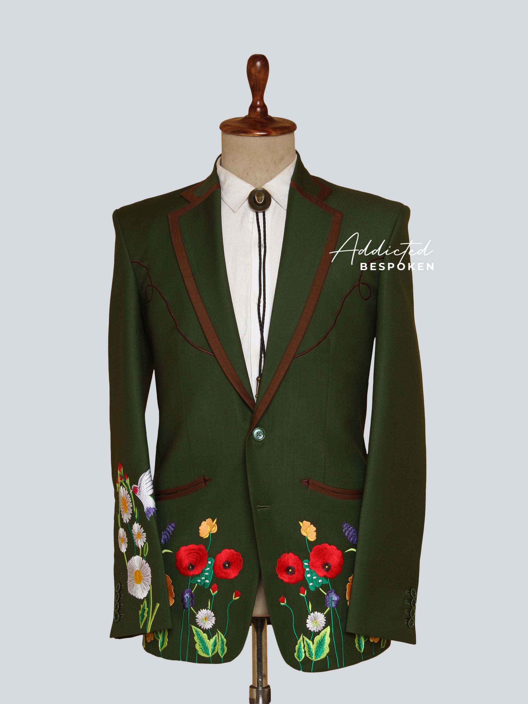 Gucci embroidered blazer hotsell