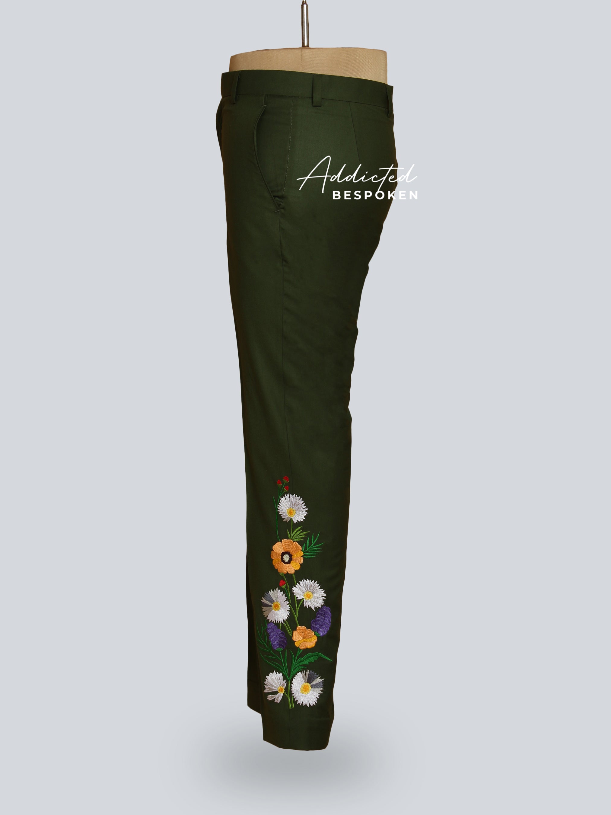 Botanical Patterned Western Suit