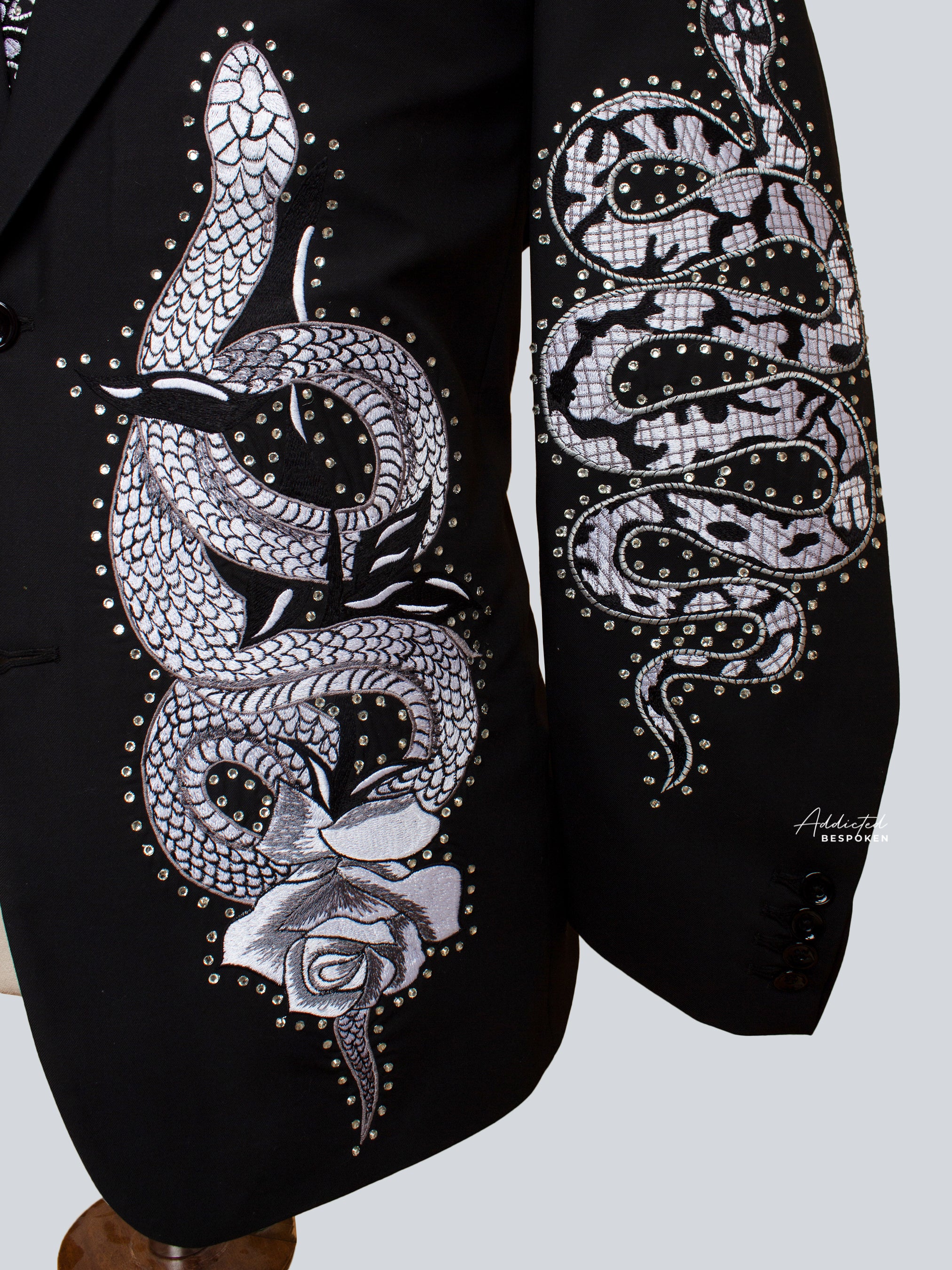 Snake Embellished Signature Suit