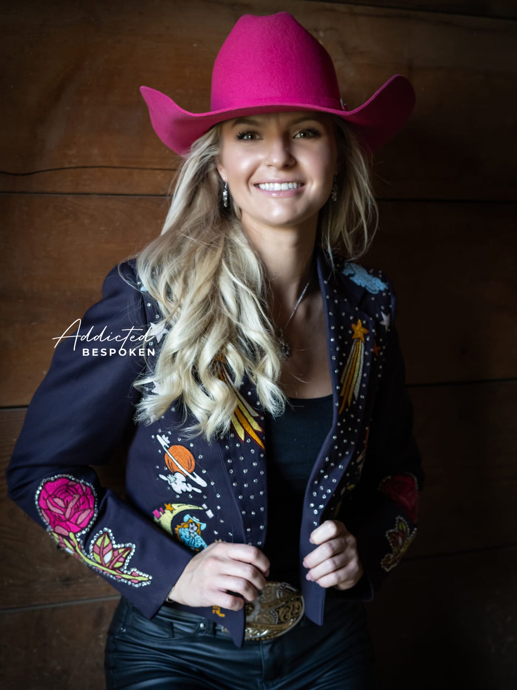 Cowgirl Space Embroidered Blazer