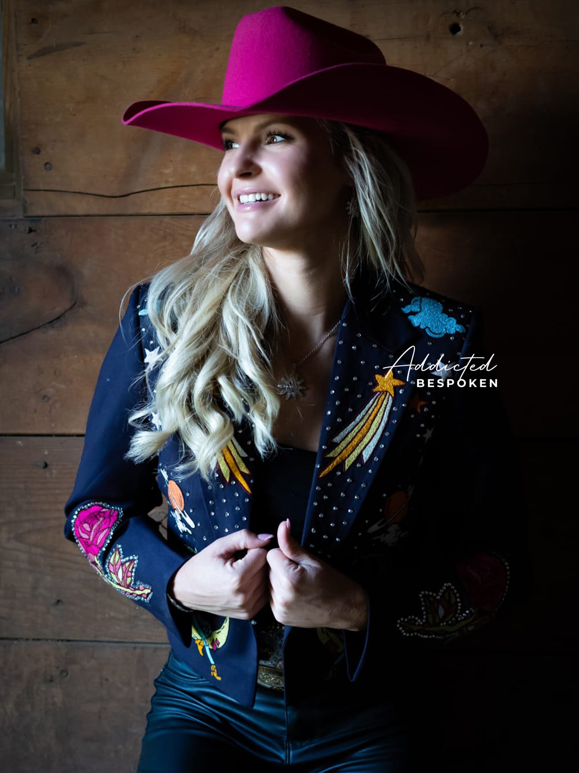 Cowgirl Space Embroidered Blazer