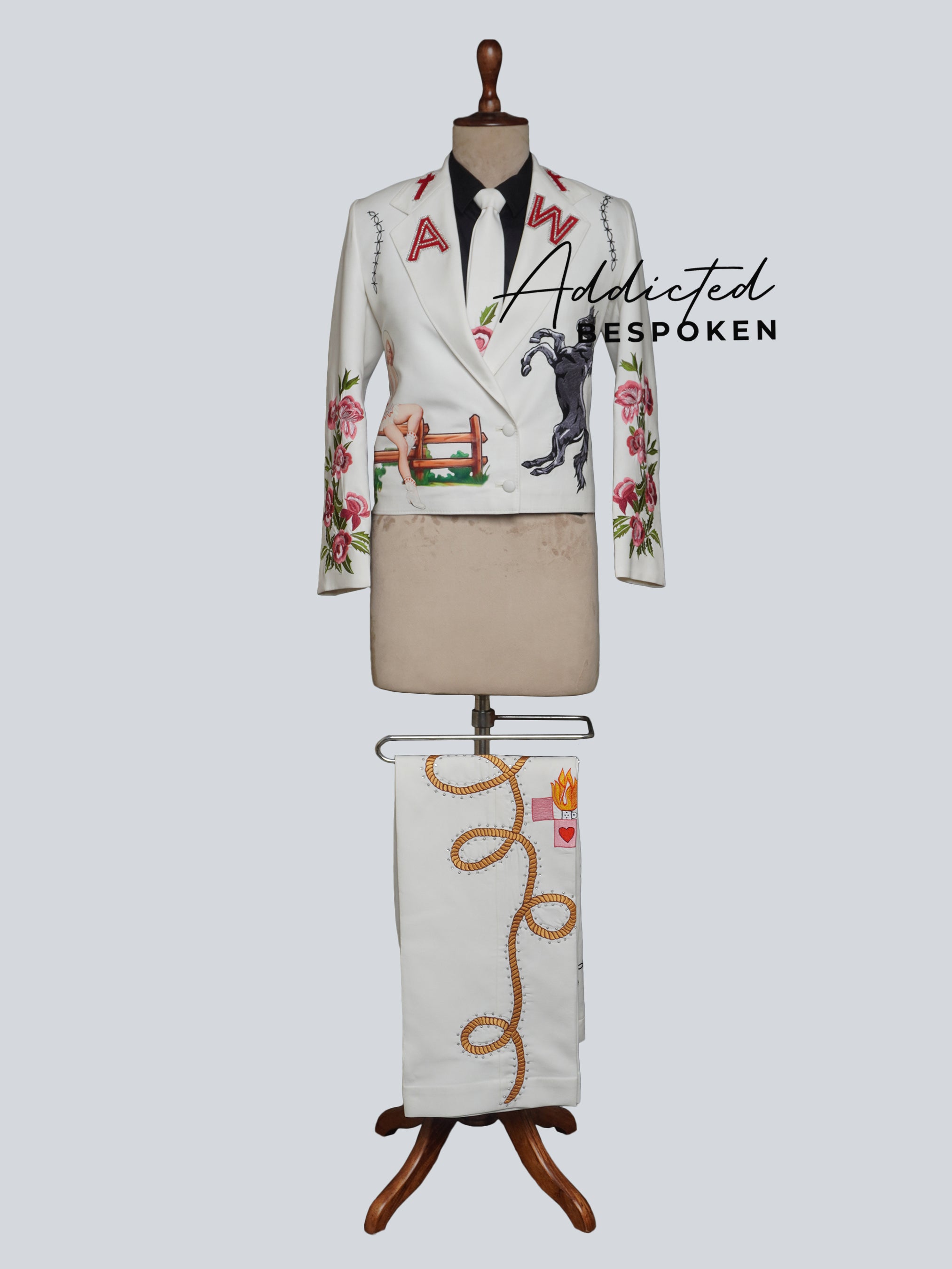 Rock Cowgirl Embroidered Suit