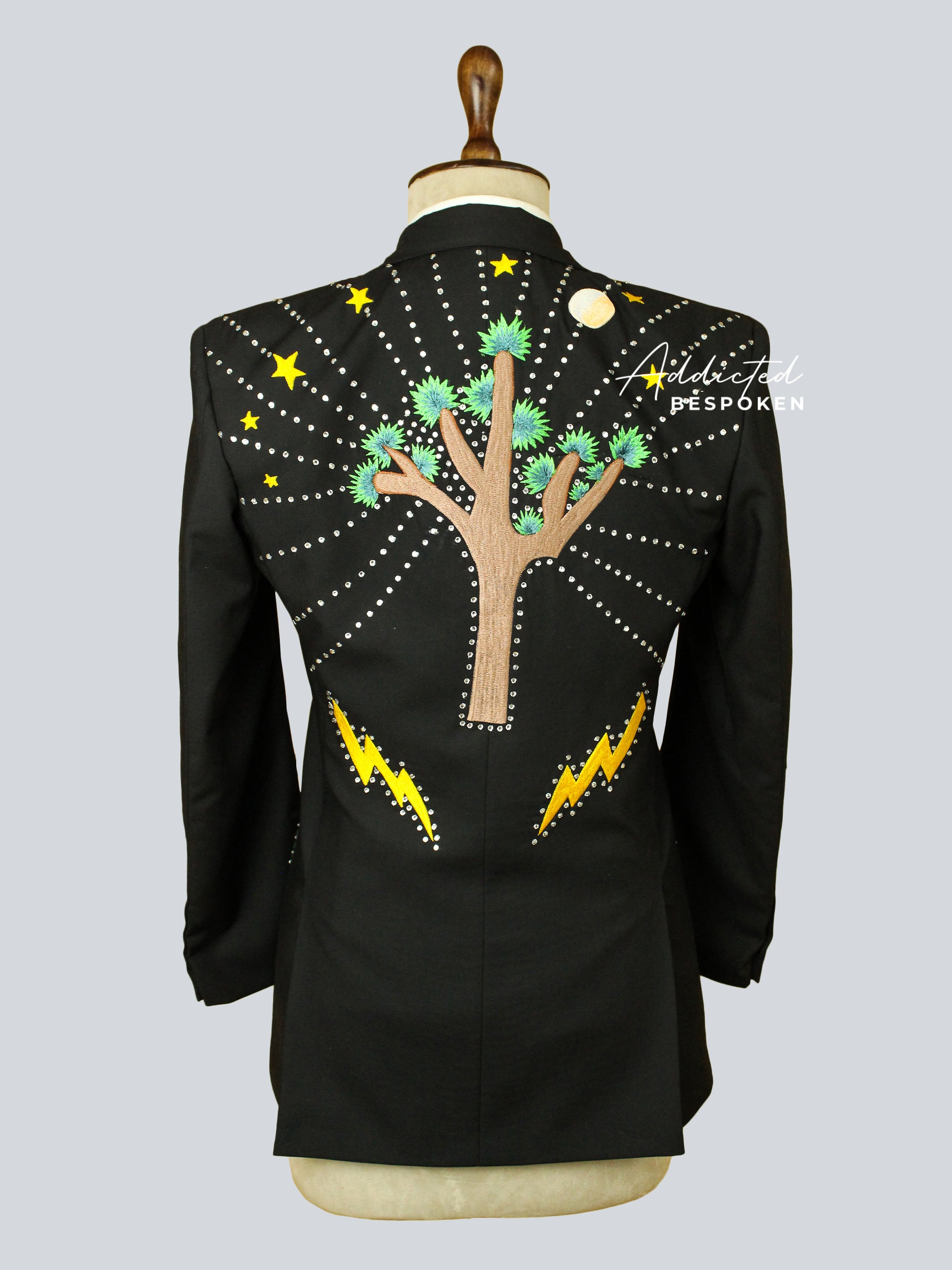 Oak Tree Embroidered Pantsuit