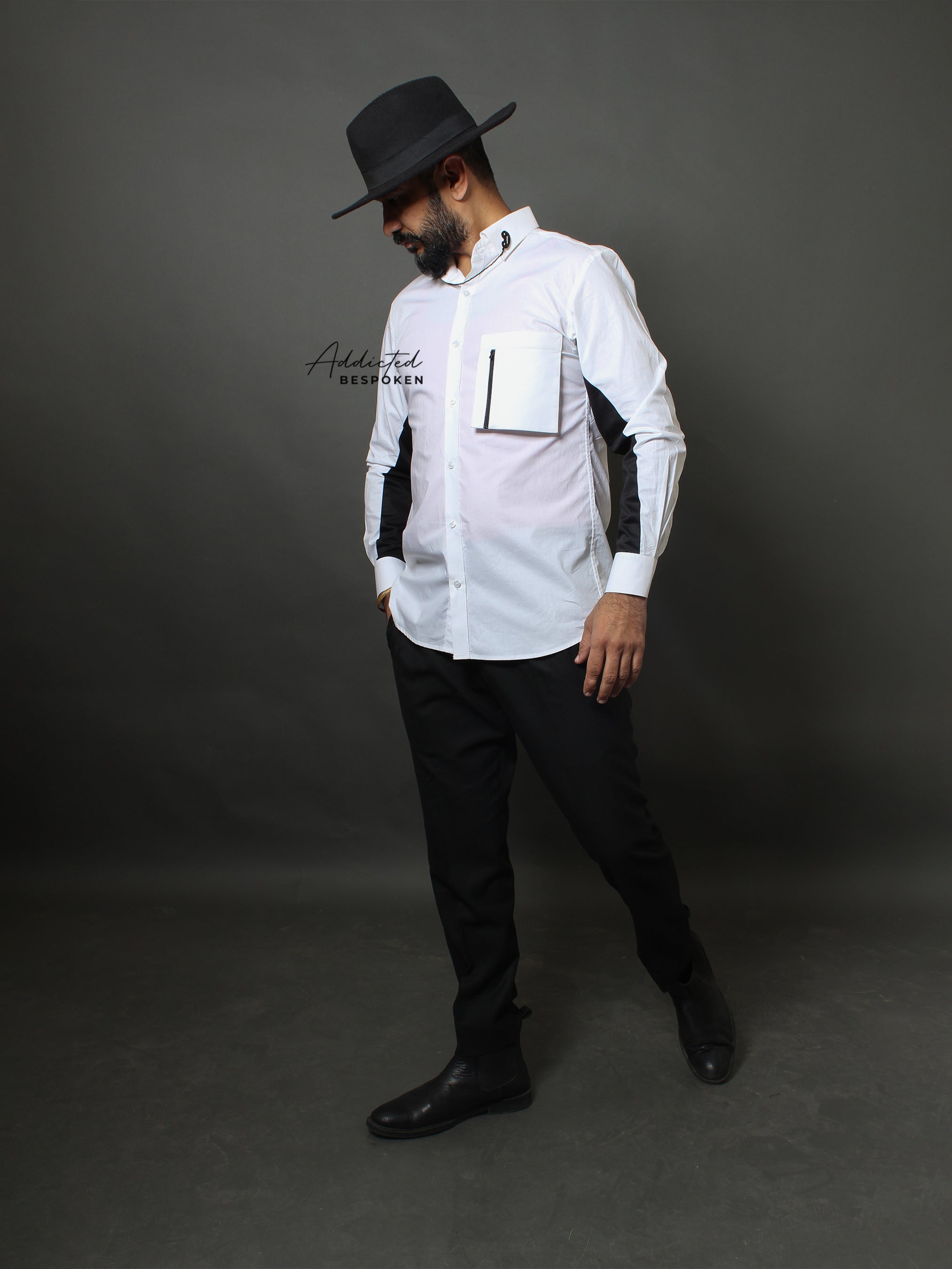 Bicolor Cotton Shirt