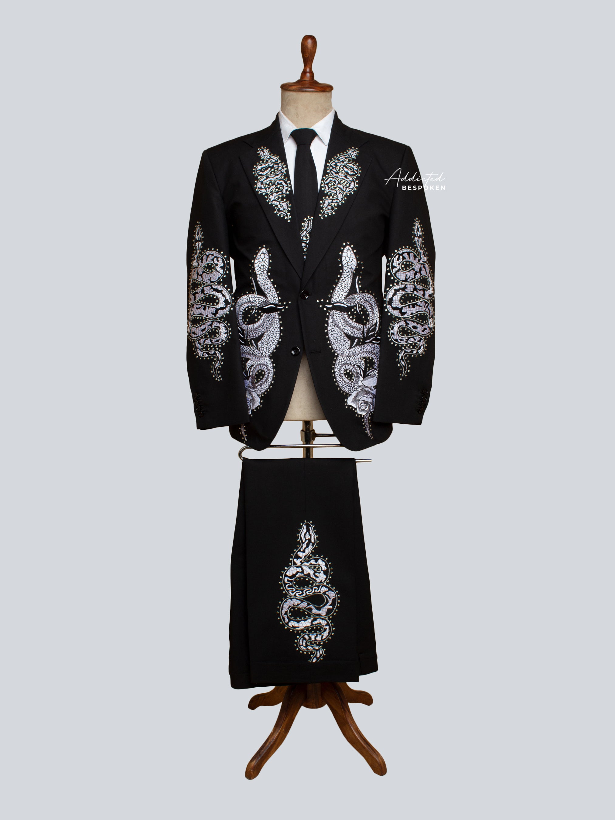 Snake Embellished Signature Suit