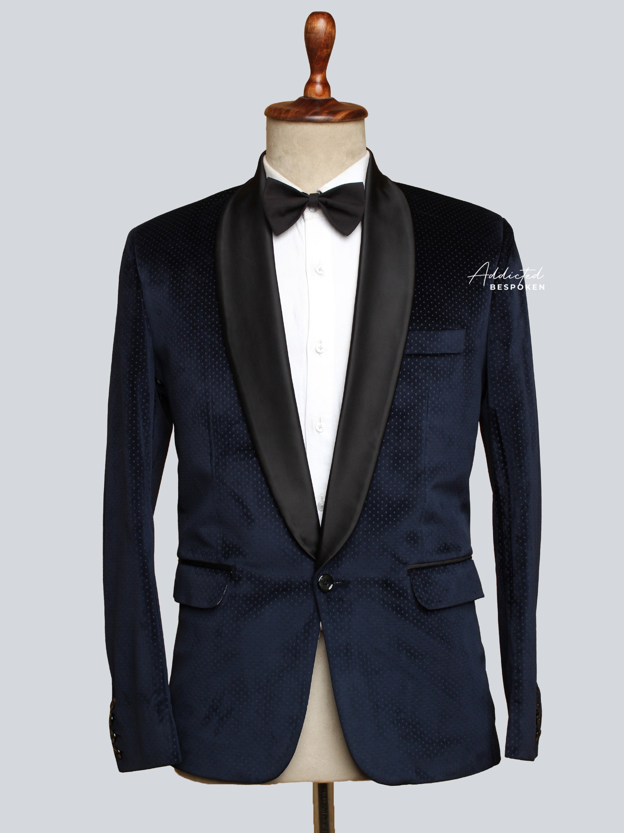 Bold Blue Velvet Blazer (CLS)