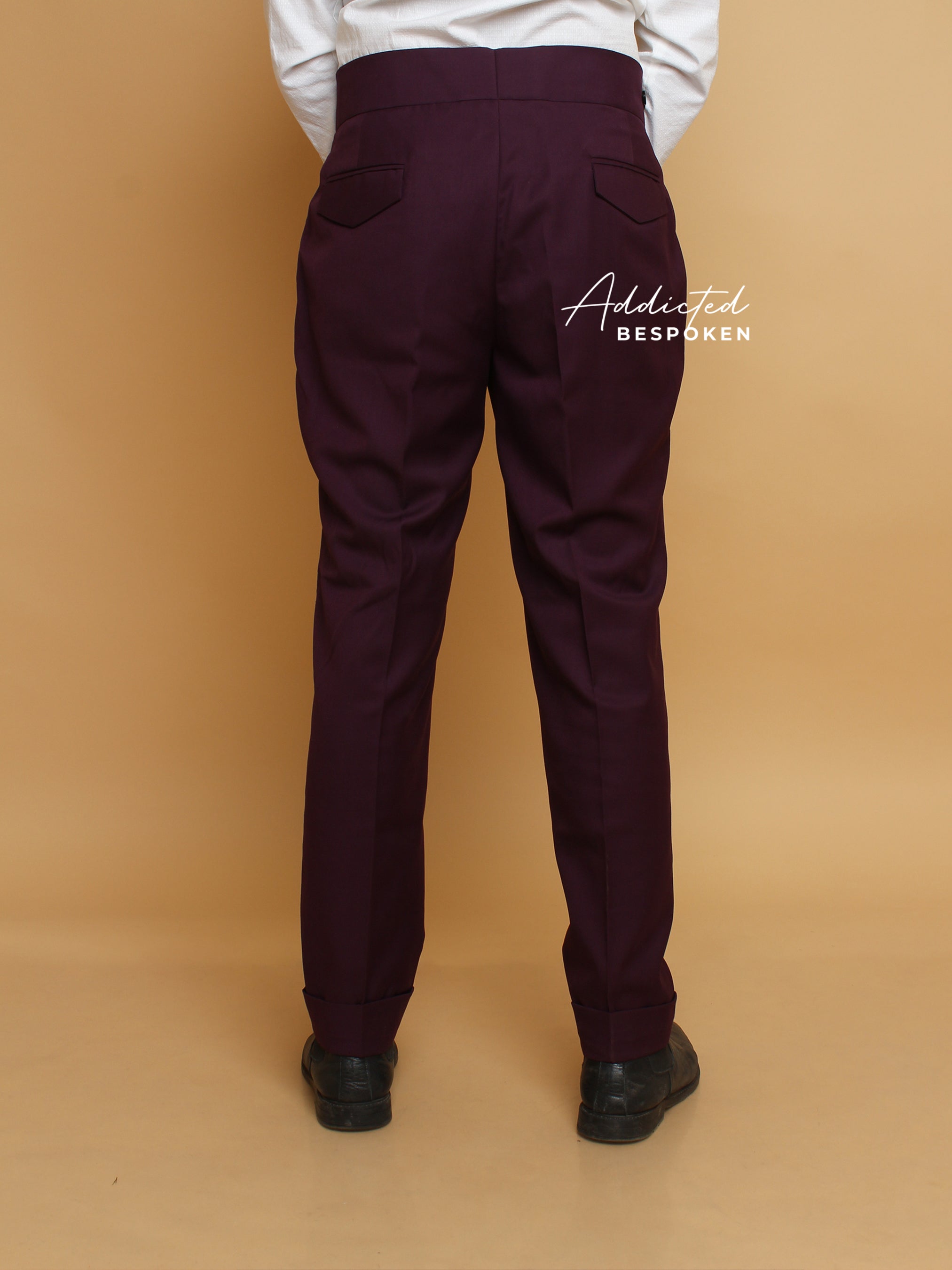 Designer Wine Cotton Pant (CLS)