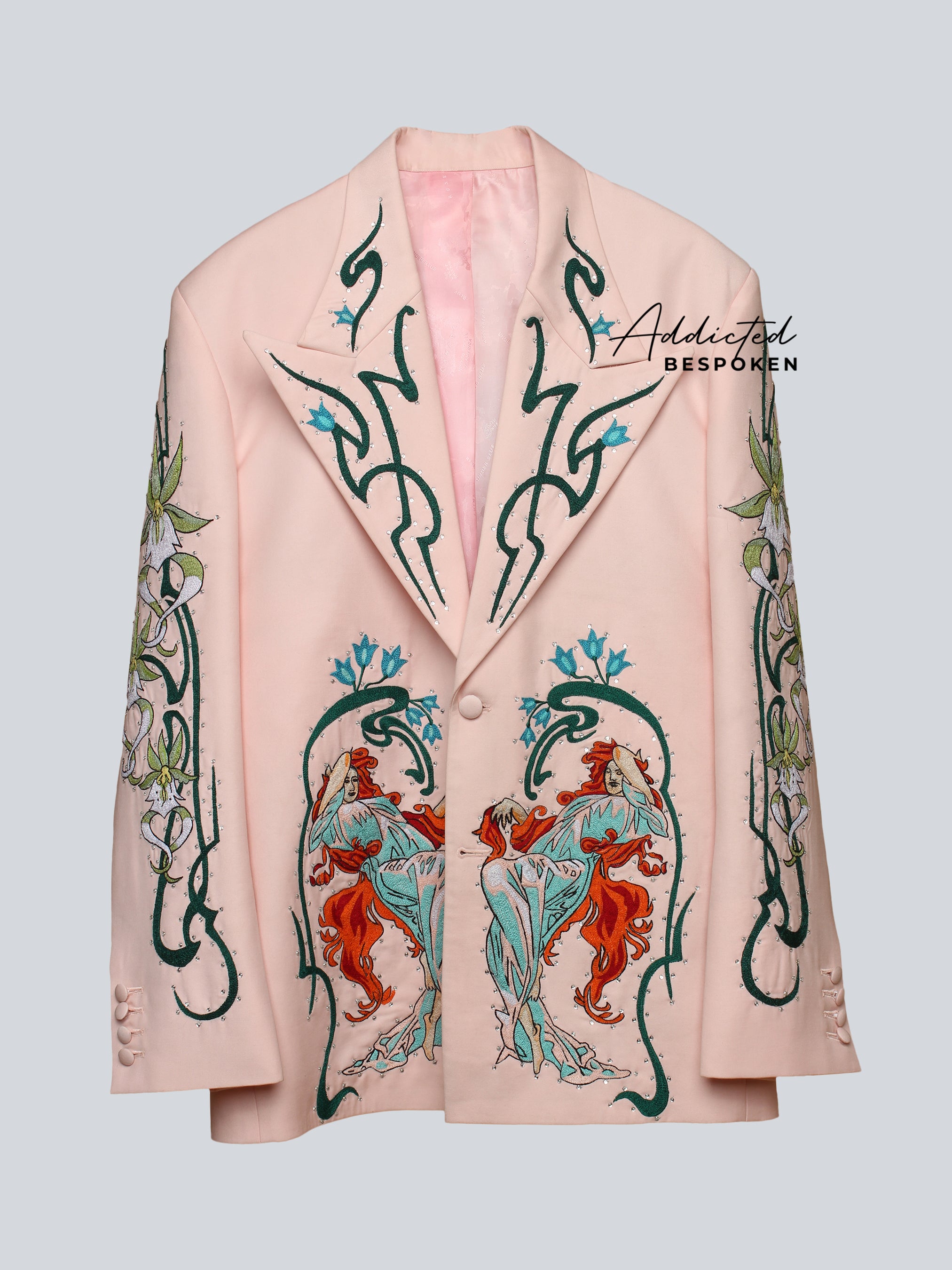 Art Deco Inspired Embroidered Attire