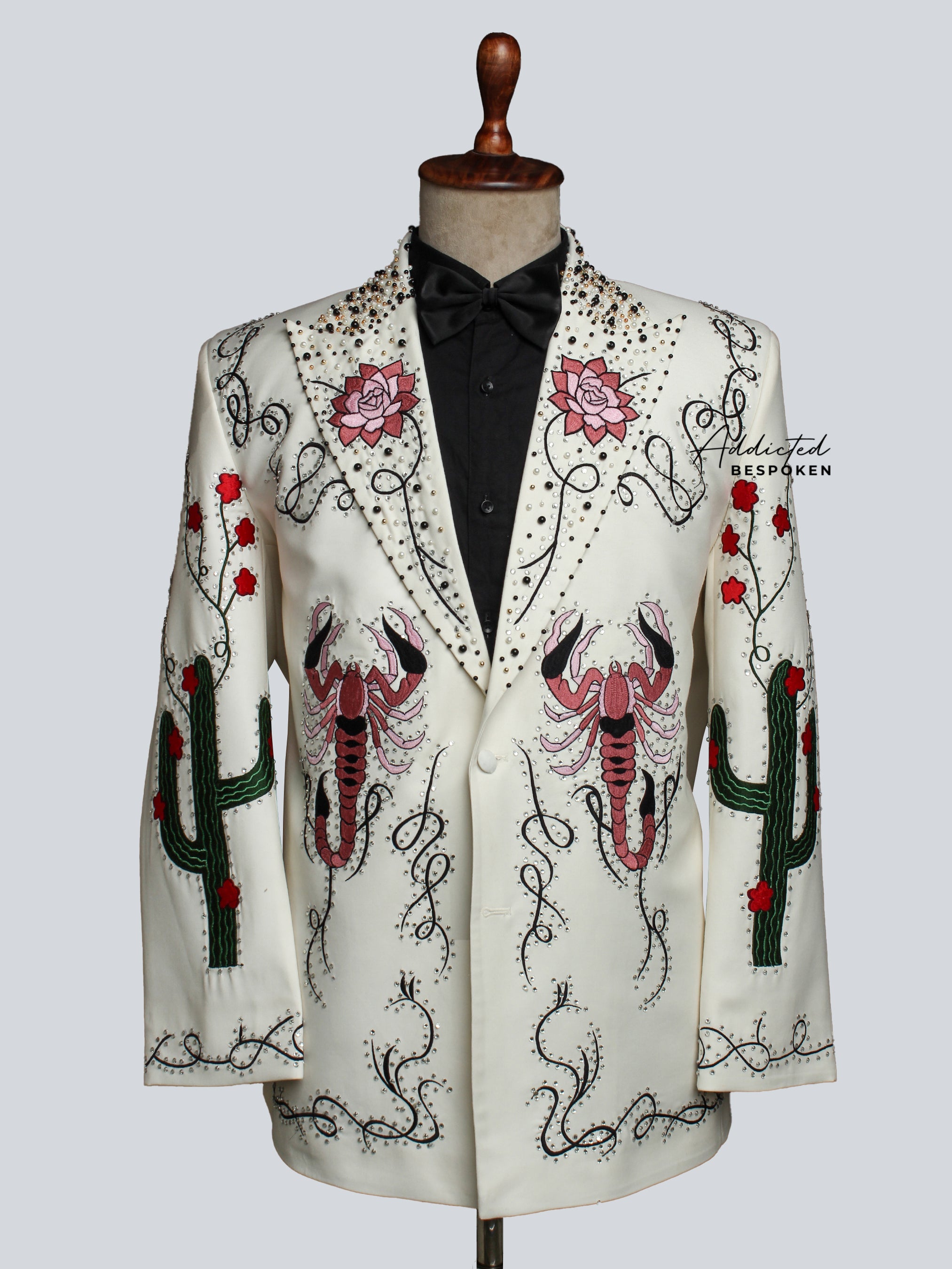 Desert Rose Embroidered Designer Jacket