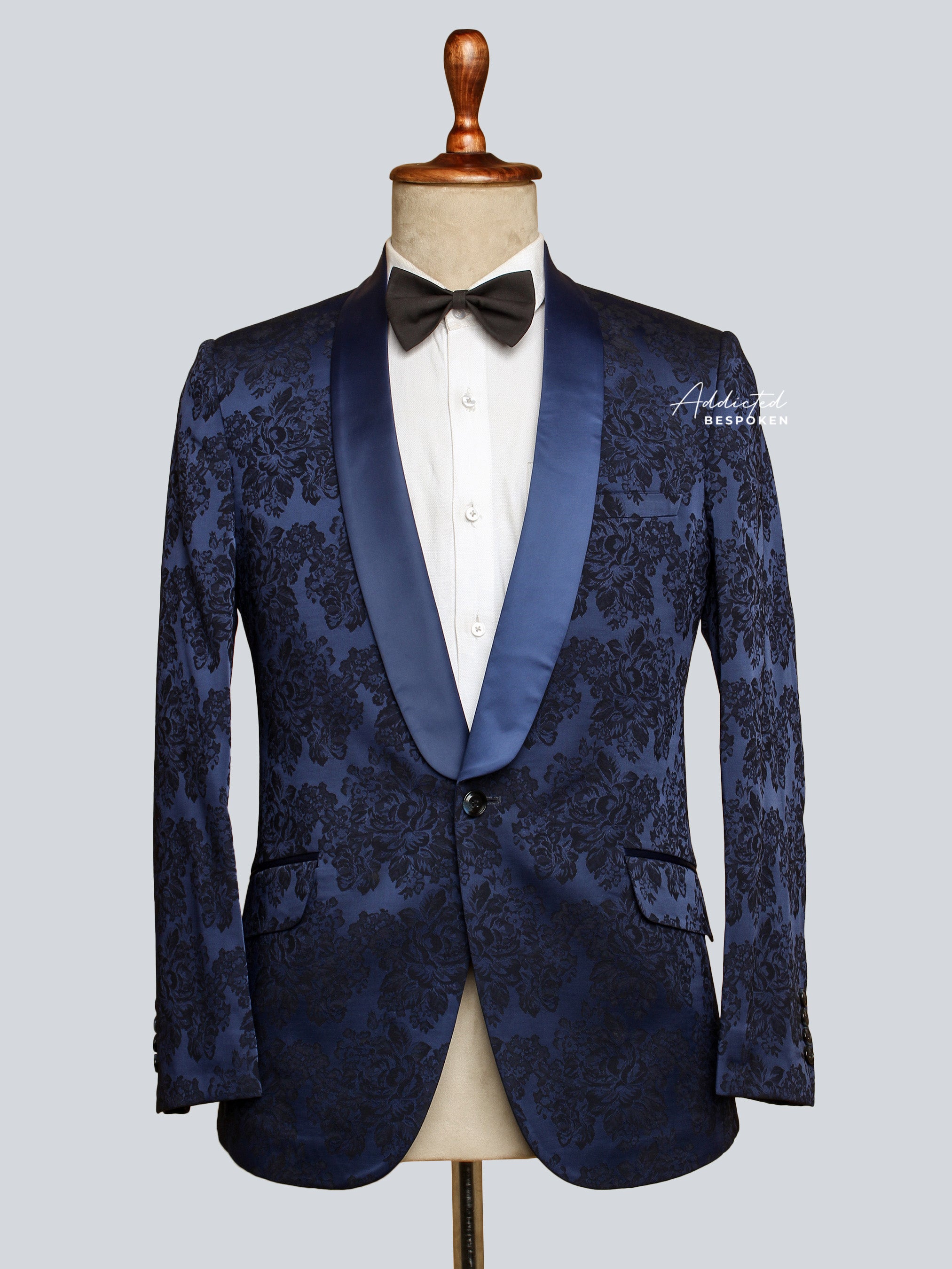 Blue Brocade Blazer(CLS)