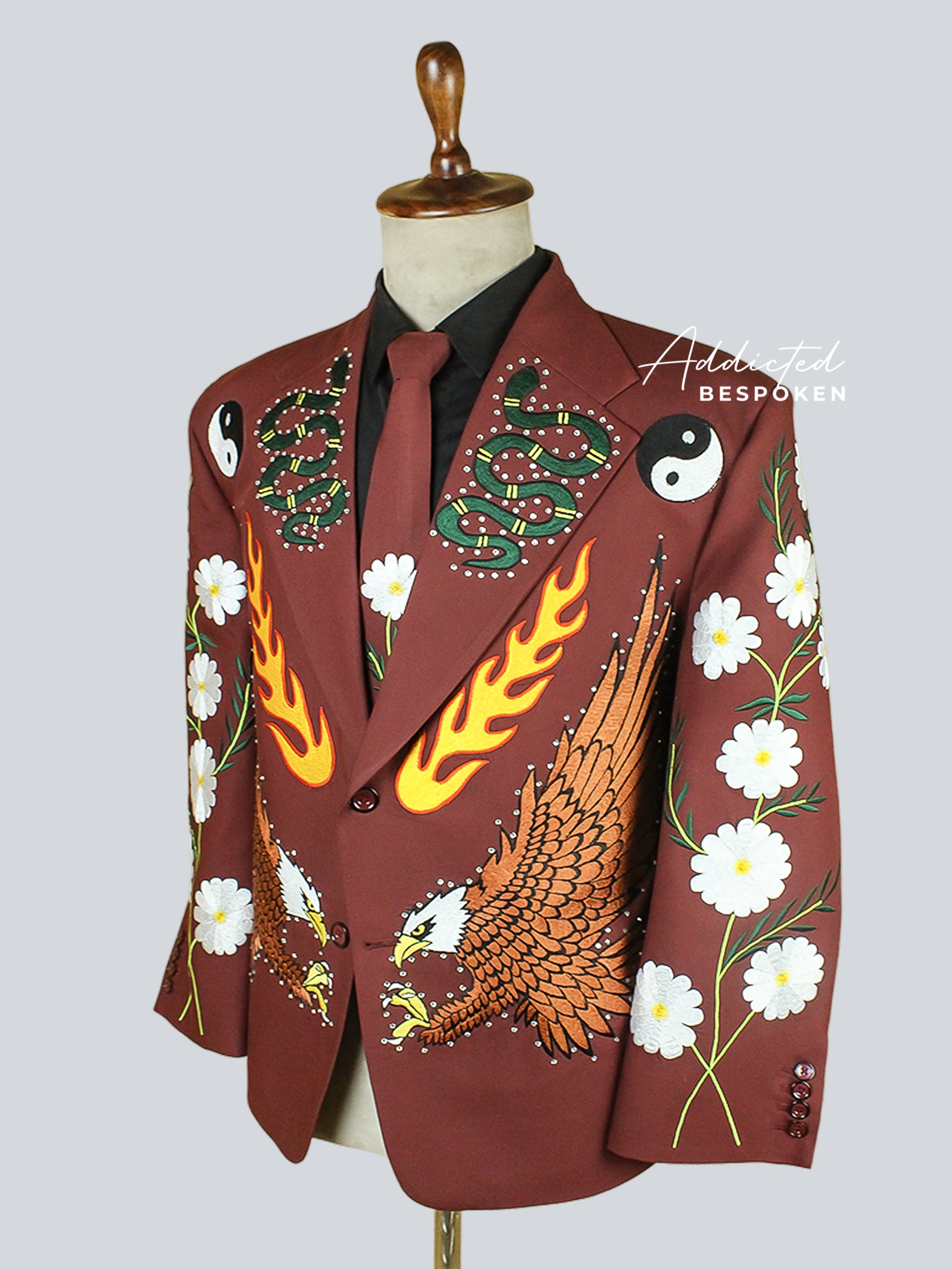 Phoenix Harmony Embroidered Suit