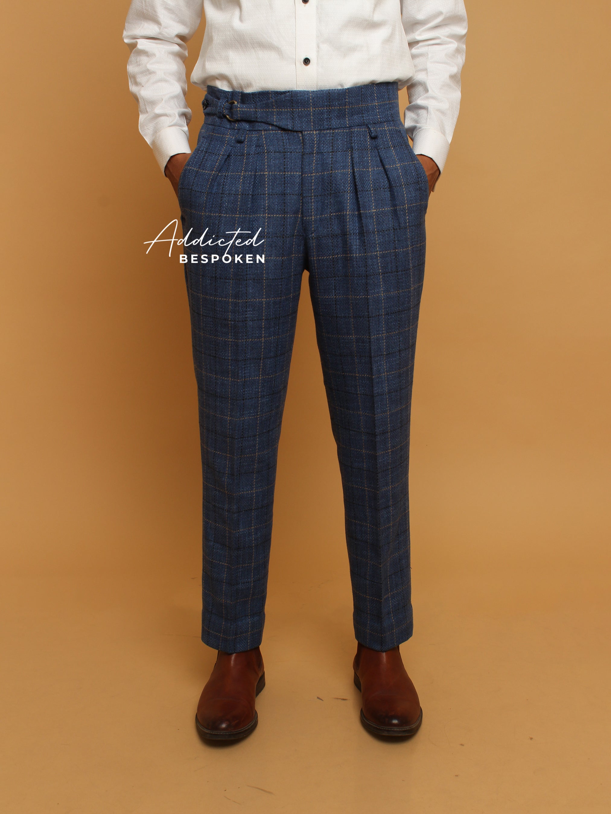 Blue Gurkha Style Trousers