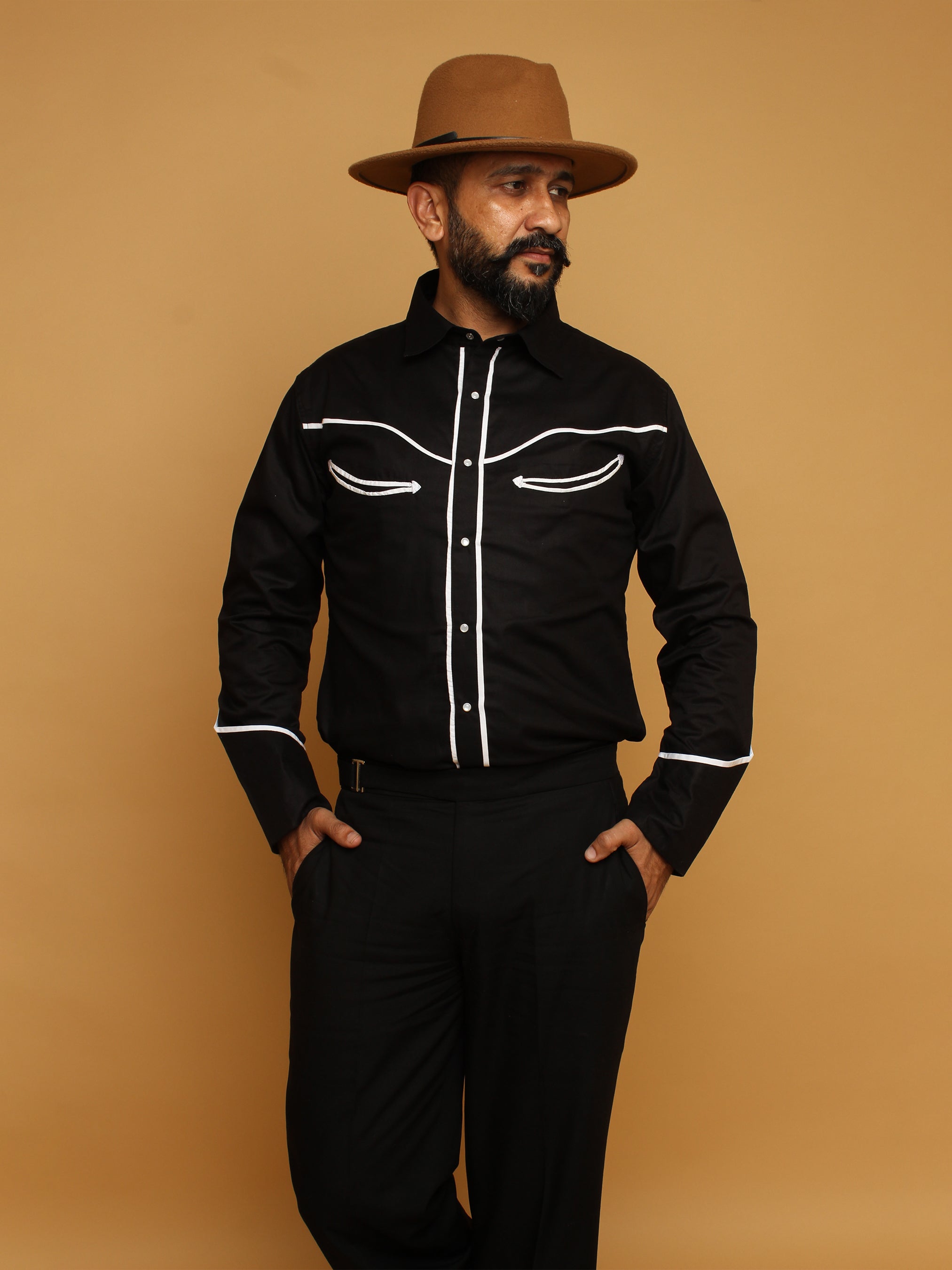 Black Western Prom Shirt