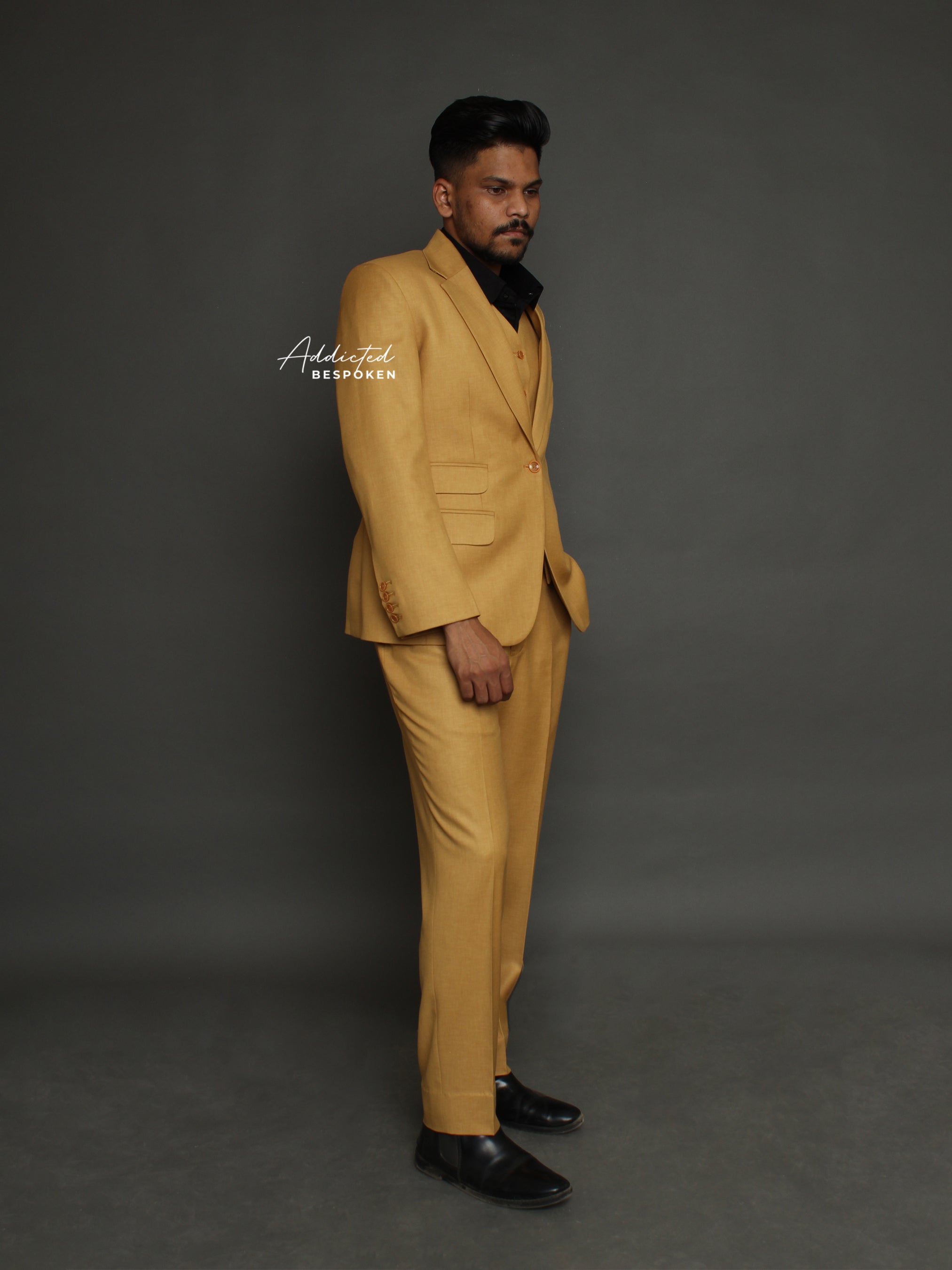 Mustard Wedding  Suit