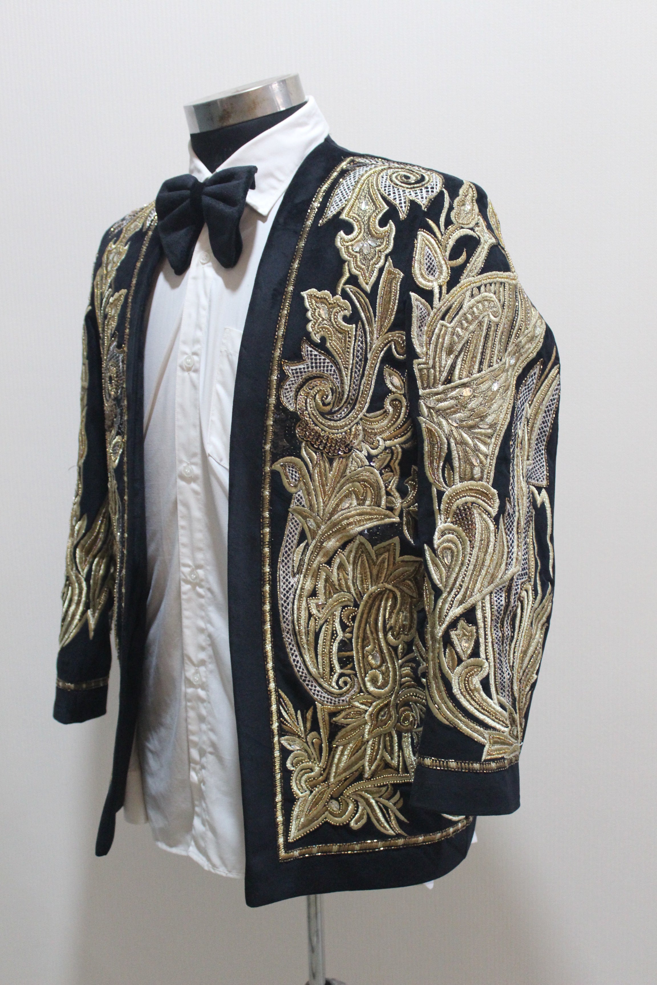 Regal Radiance Embroidered Blazer