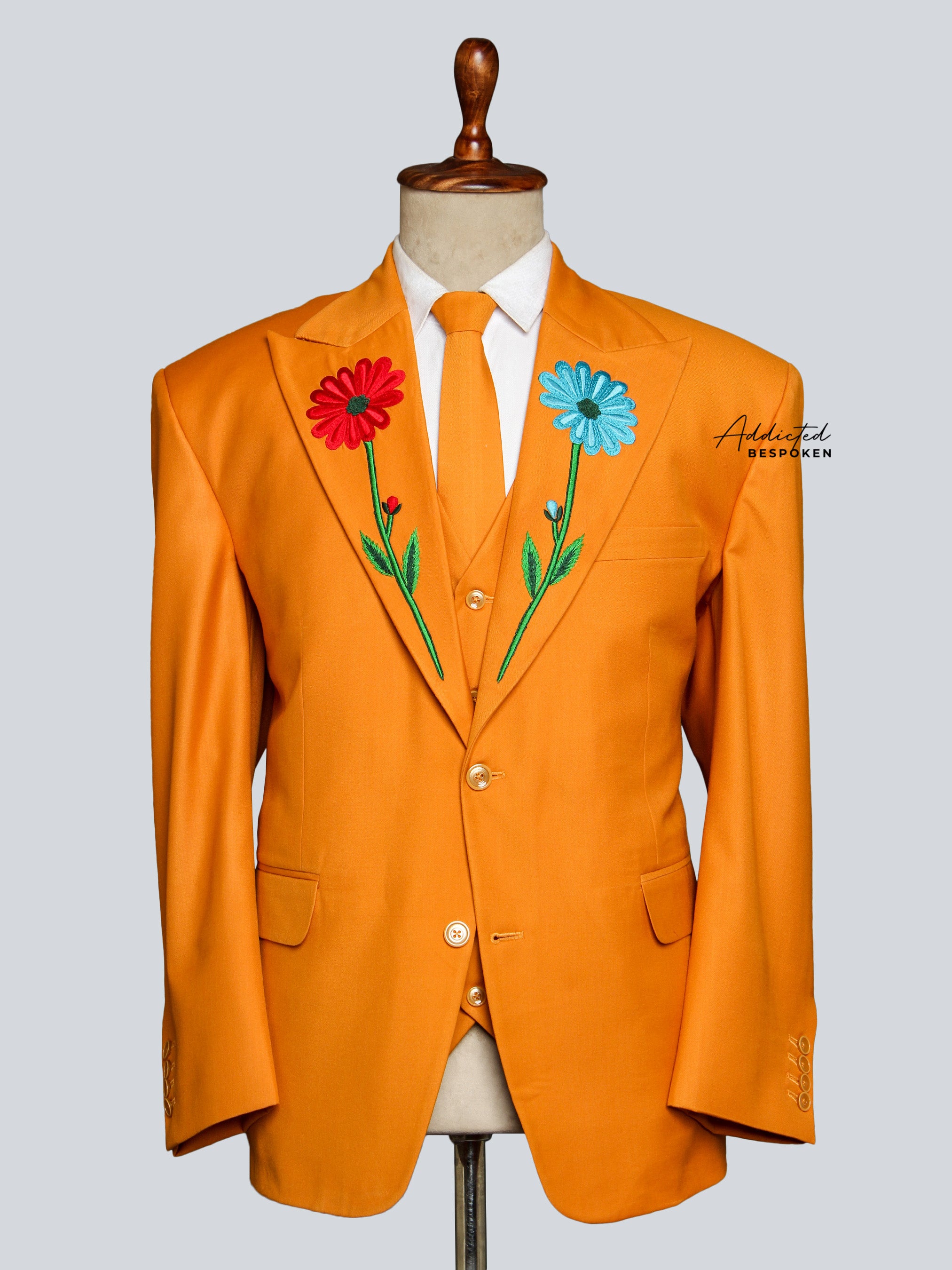 Ornate Lapel Country Western Suit