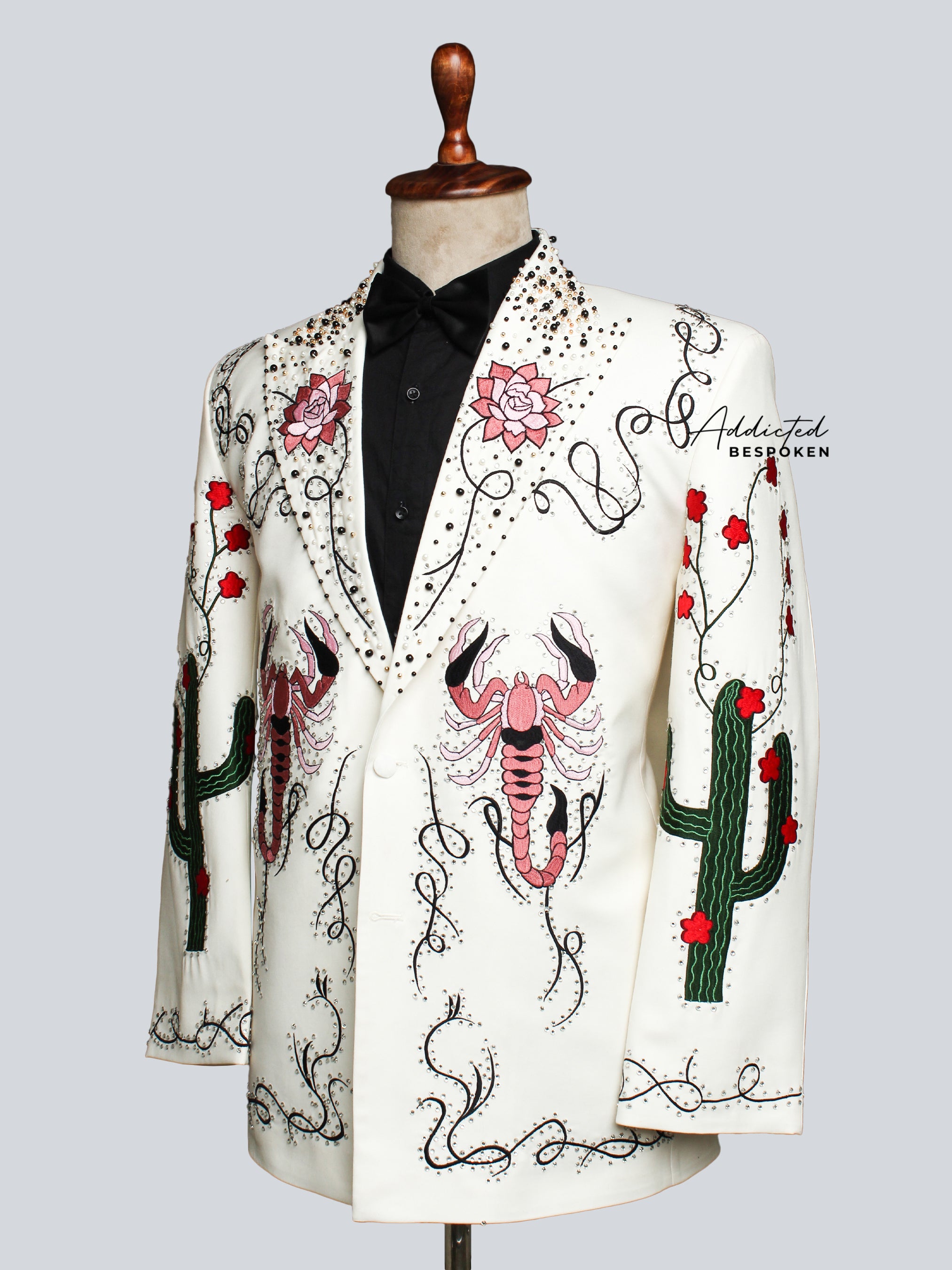 Desert Rose Embroidered Designer Jacket