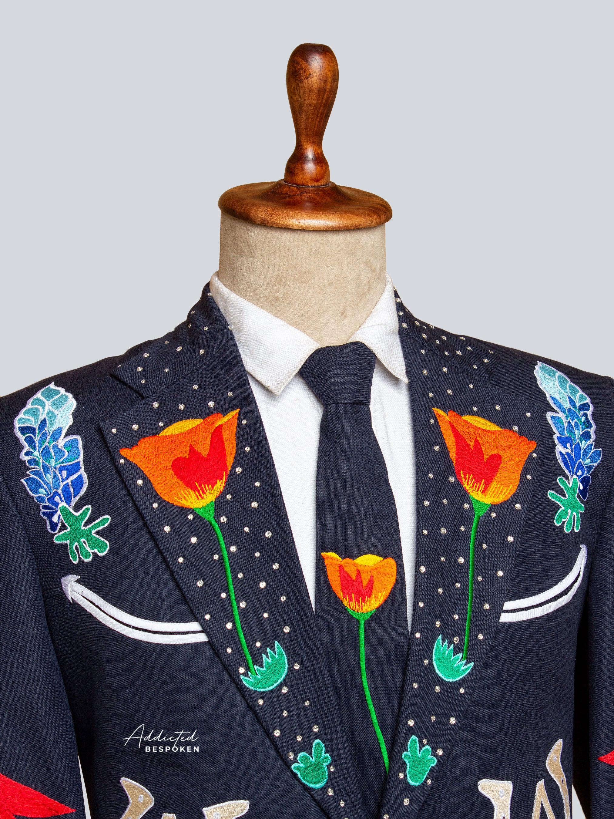 Embroidered Serpent Classic Suit