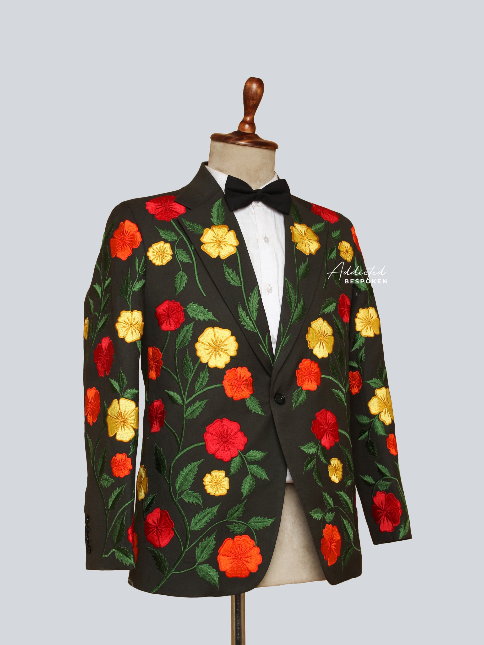 Forest Multi Floral Embroidered Blazer