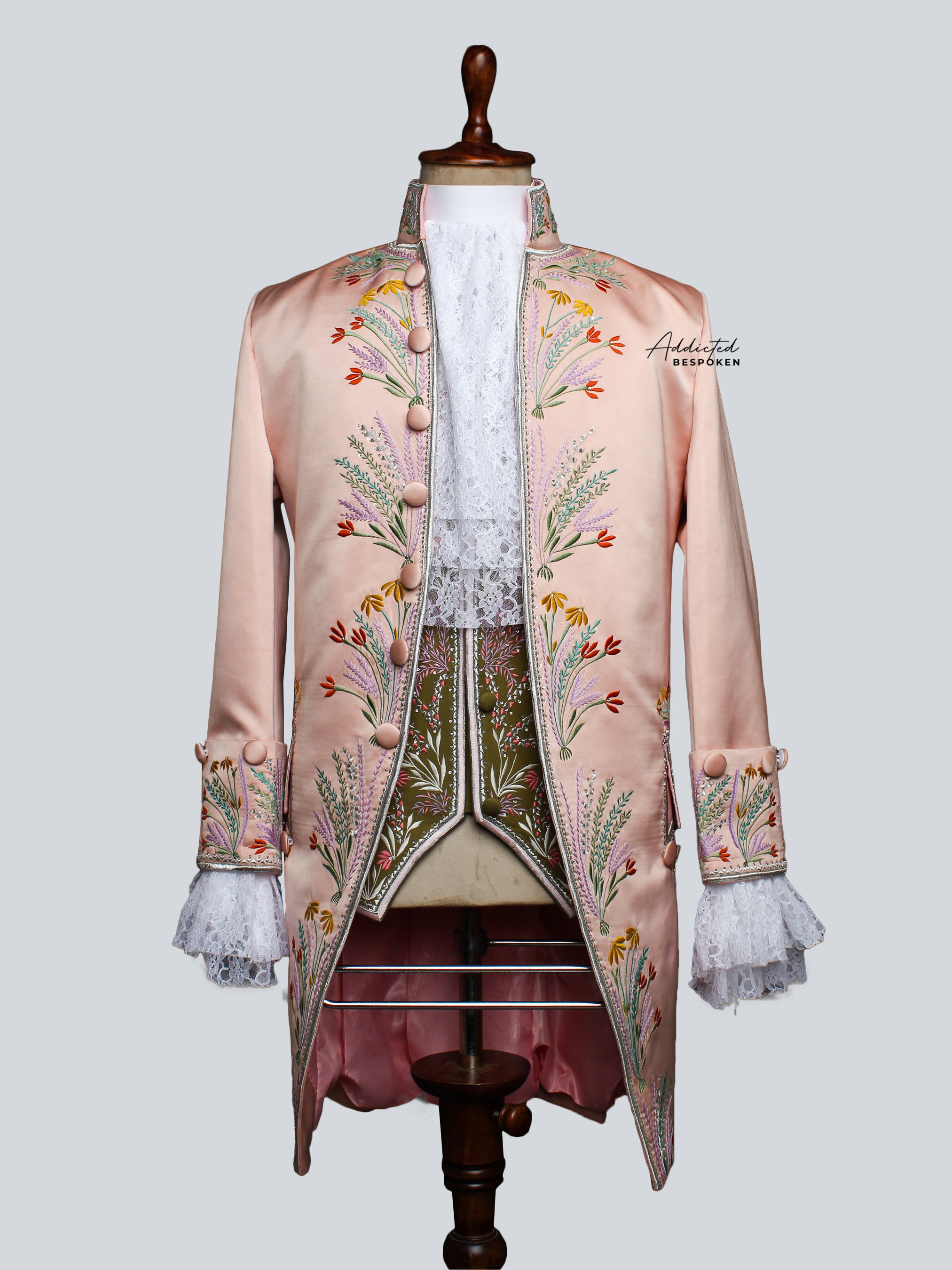 The Pink floral Rococo Suit