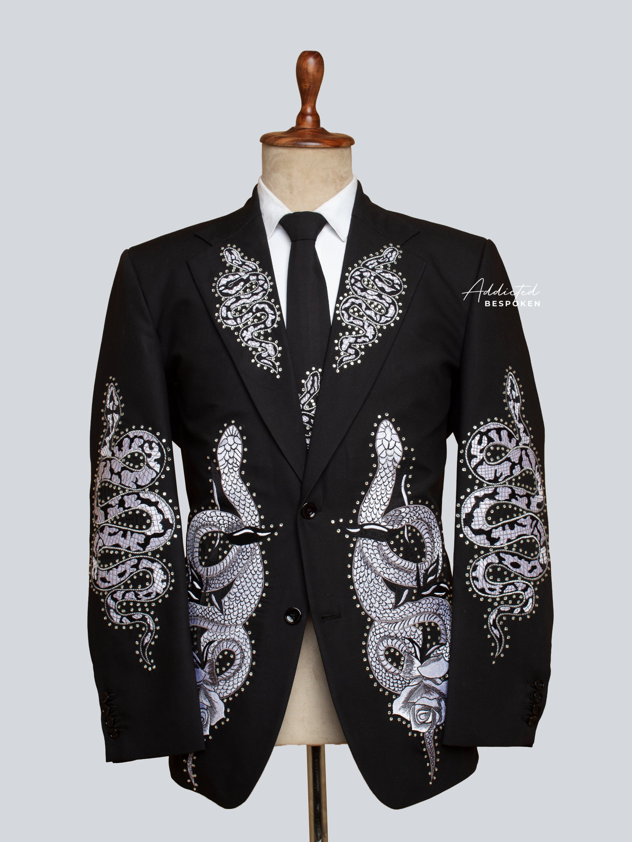 Snake Embellished Signature Suit