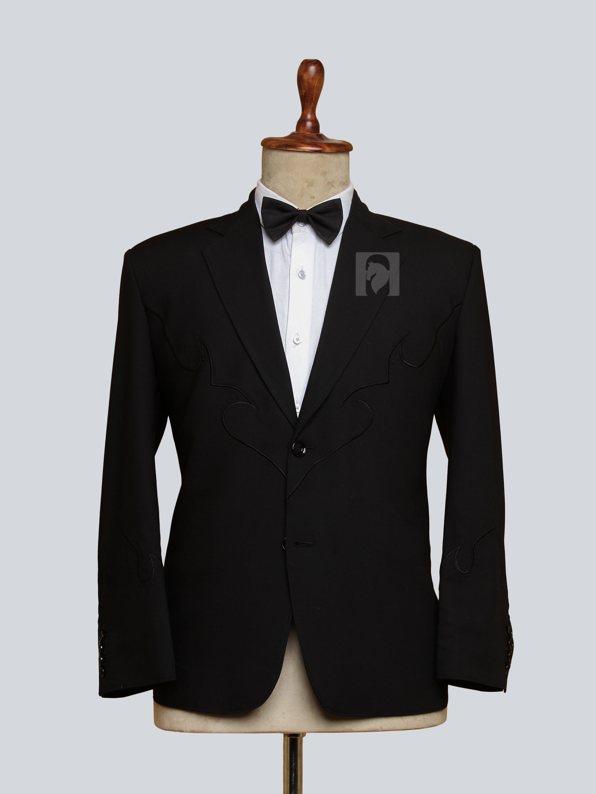 Black Peak Lapel Suit