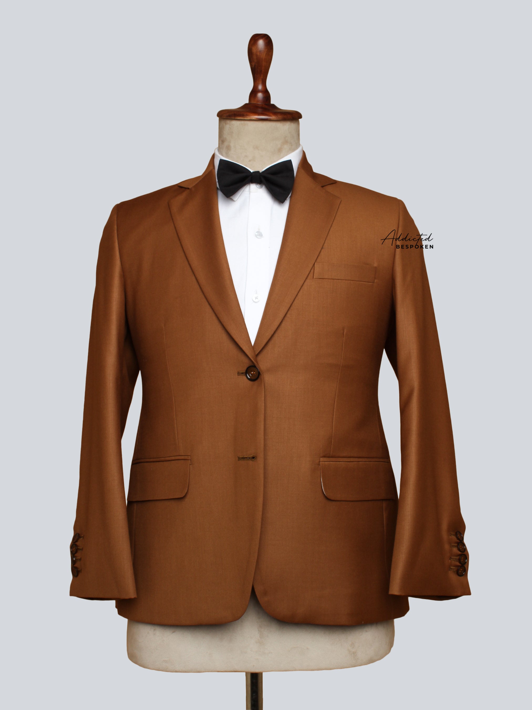 Brown Notch Lapel Suit