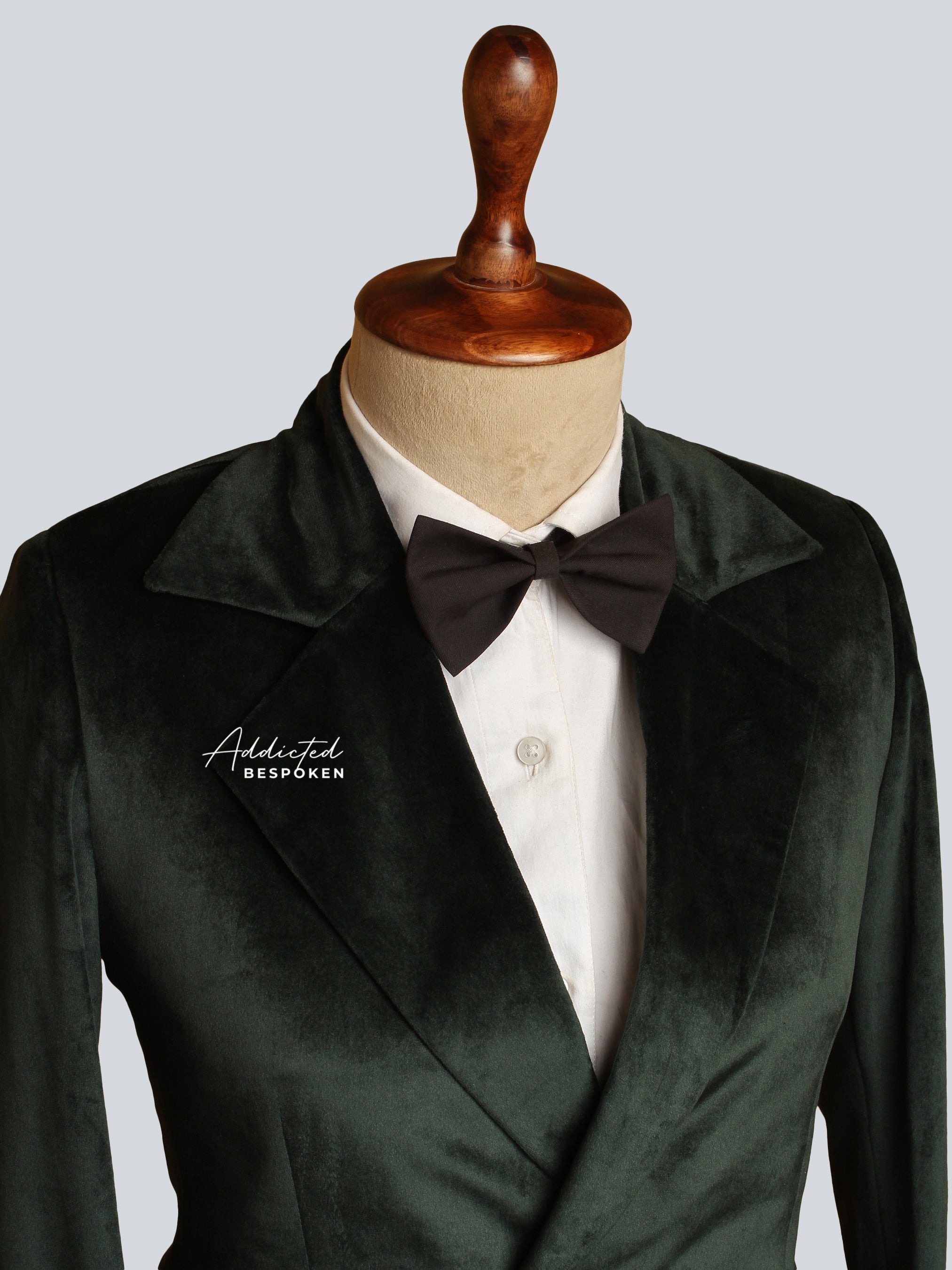 Green Velvet Double Breasted  Blazer