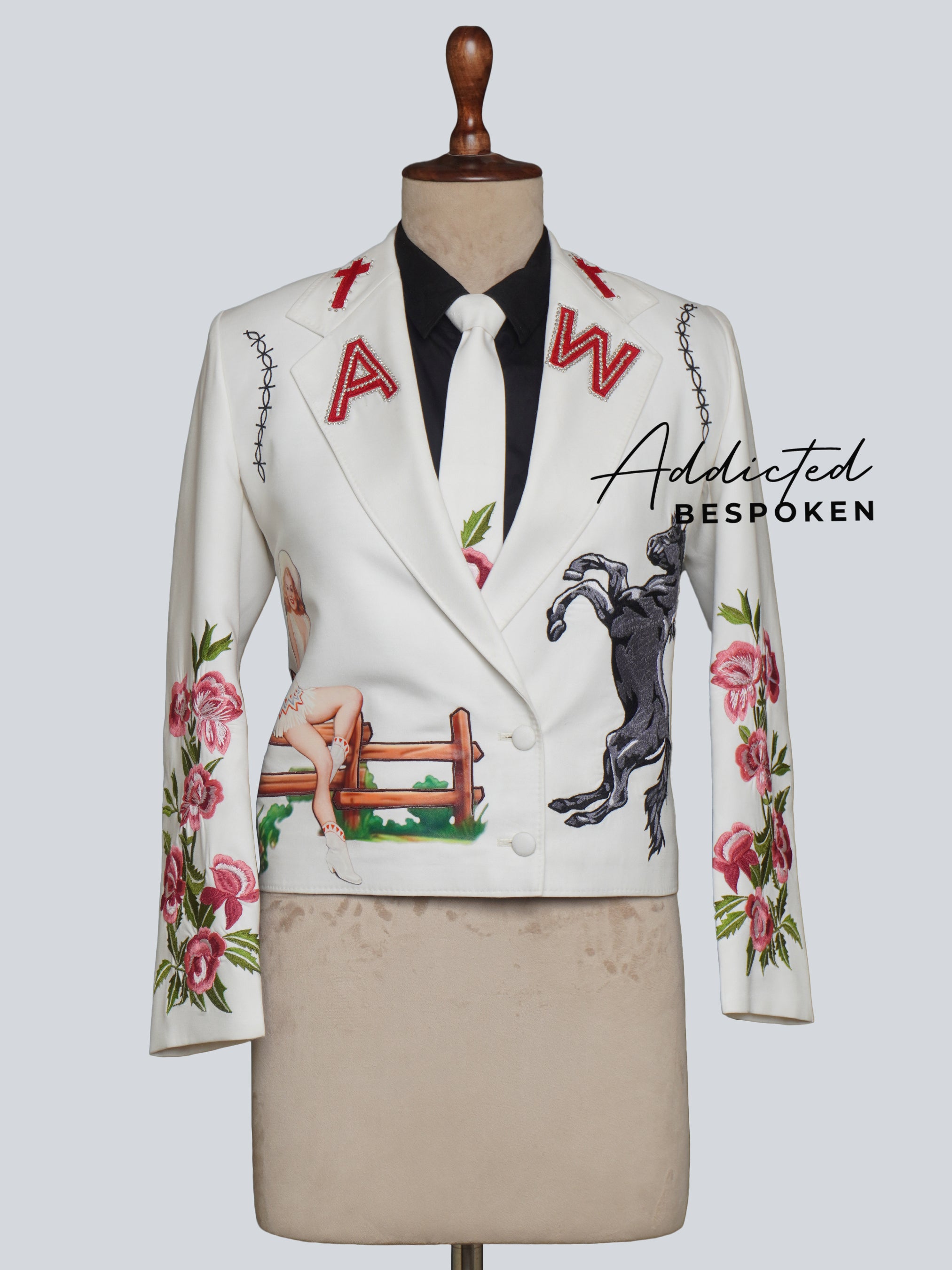 Hand-Painted Detailed Embroidery Suit