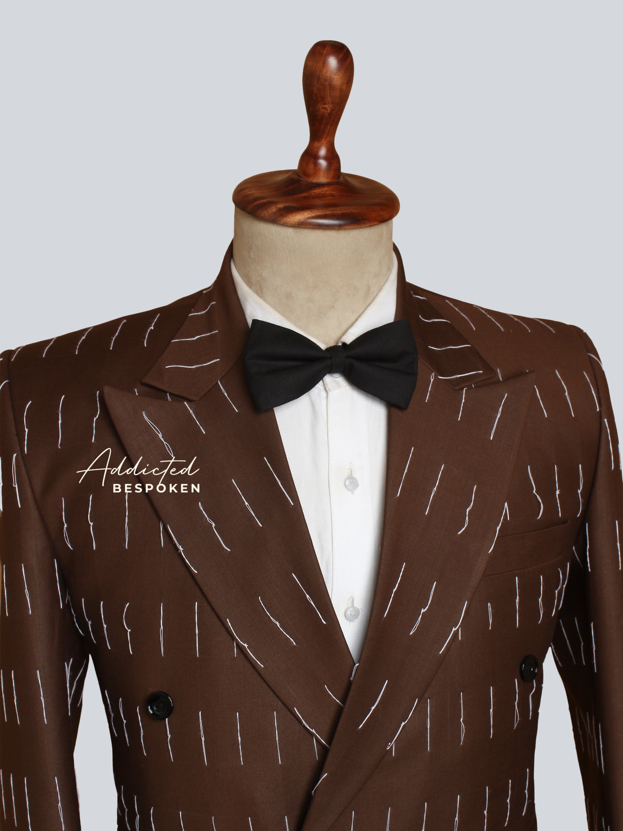 Pinstripe Elegance Double-Breasted Suit