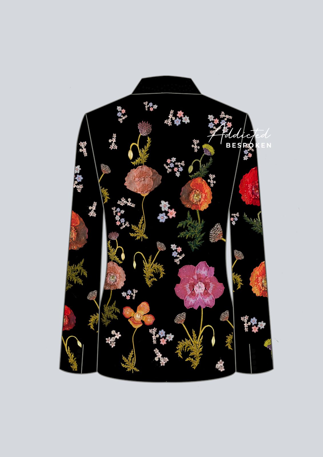 Custom Floral Western Groomswear