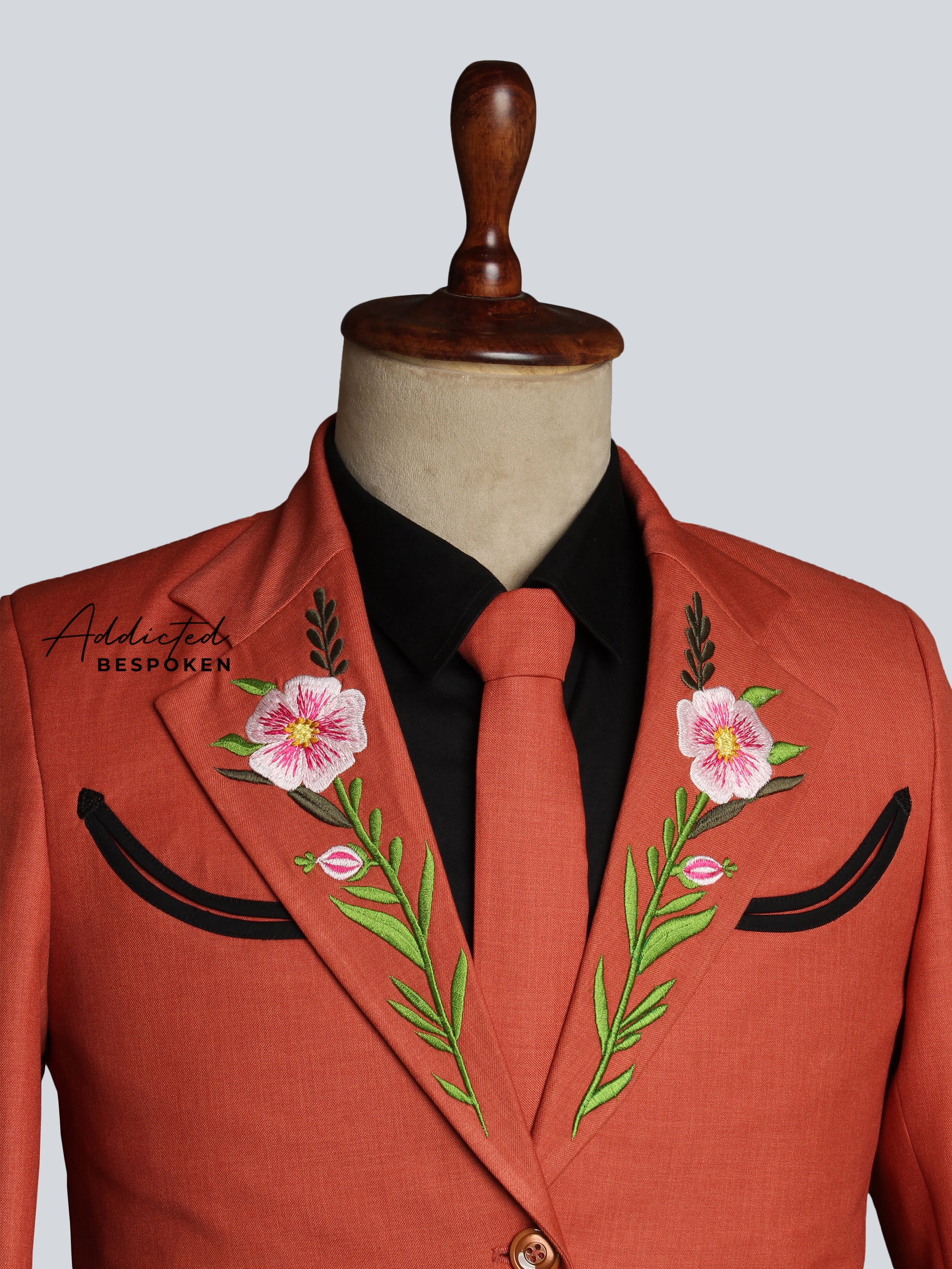 Foliage Inspired Western Suit