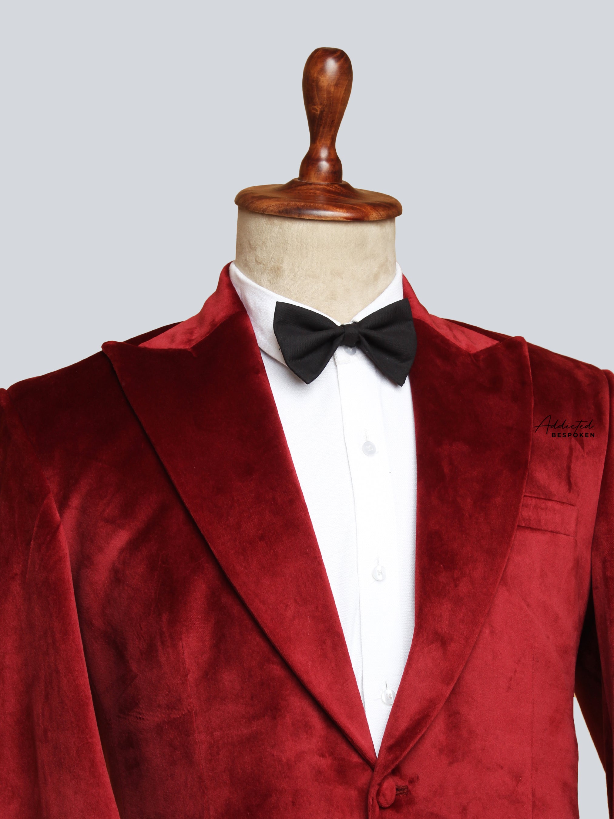 Red Velvet  Tuxedo Suit