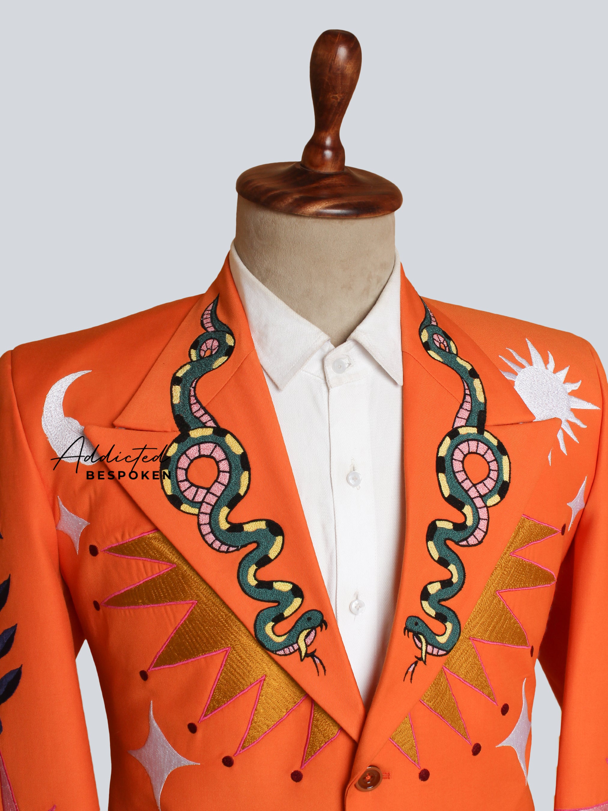 Floral Embroidered Bespoken Suit