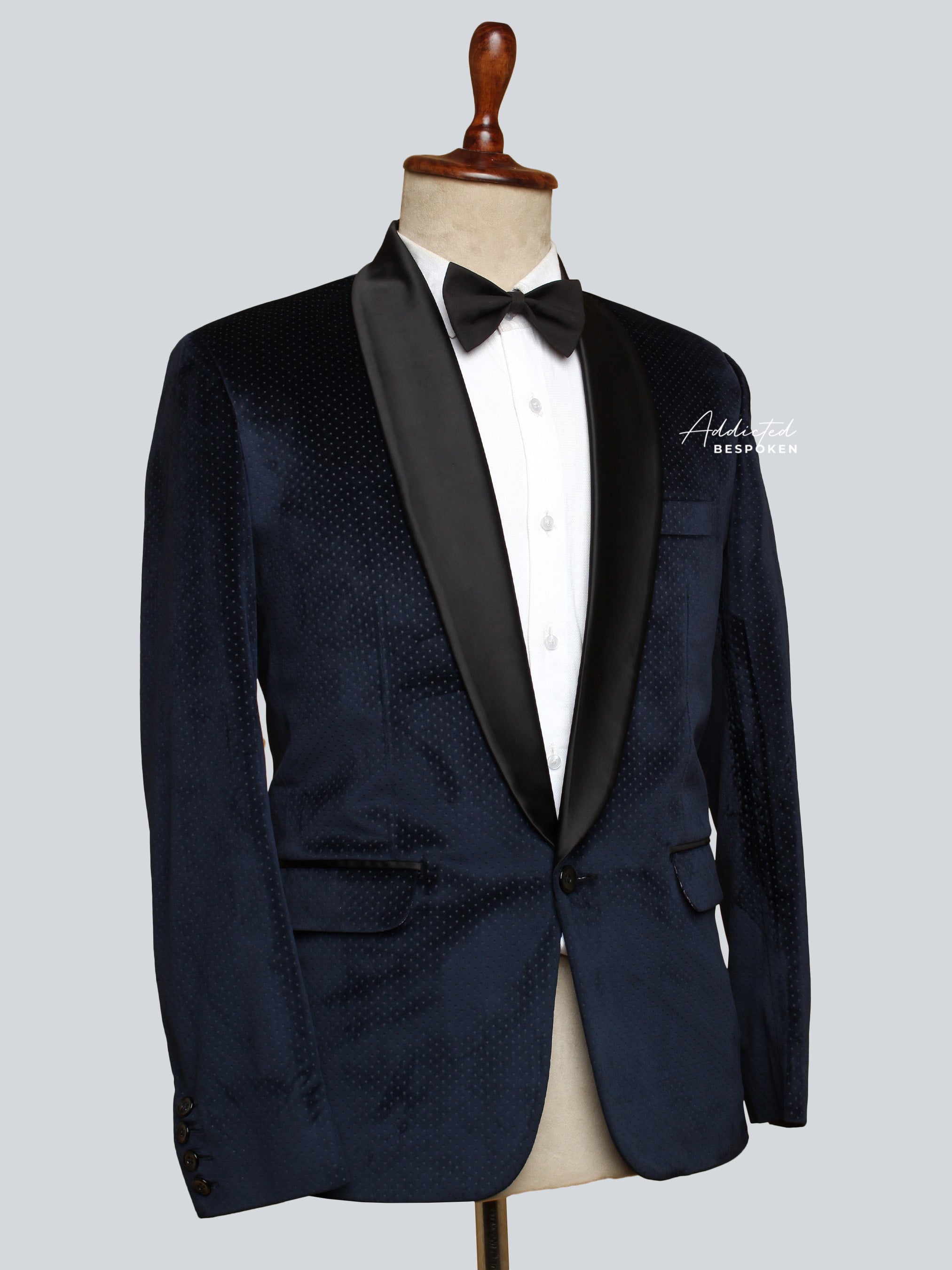 Bold Blue Velvet Blazer (CLS)