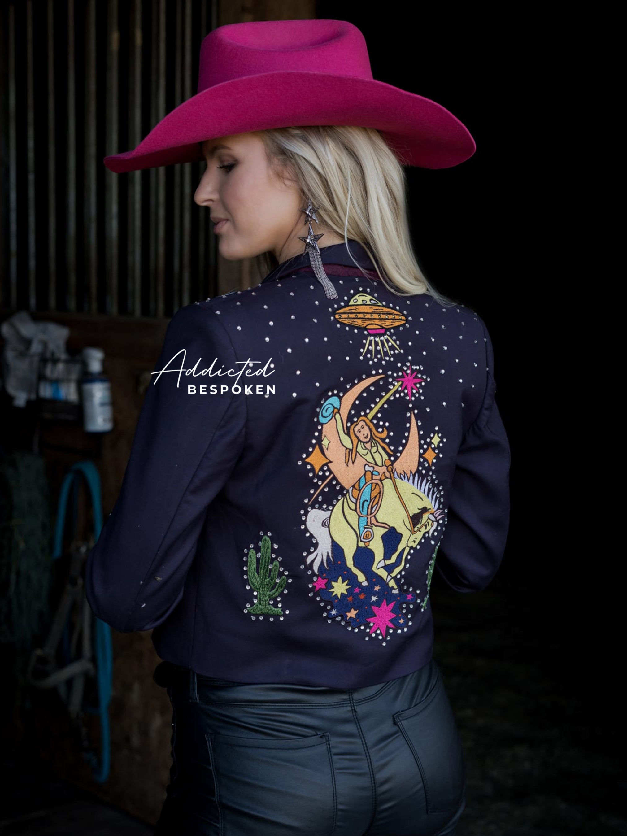 Cowgirl Space Embroidered Blazer