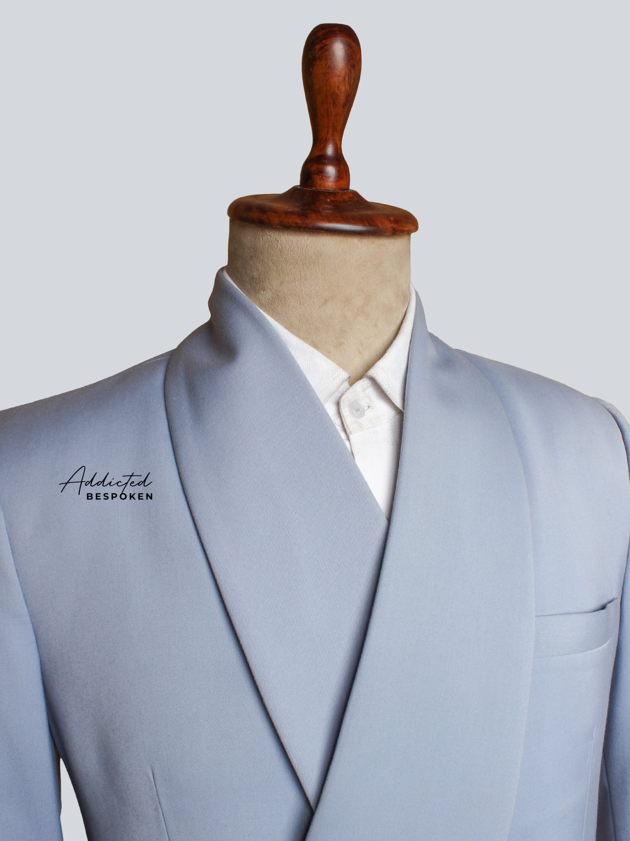 Ice Blue Overlap Blazer (CLS)