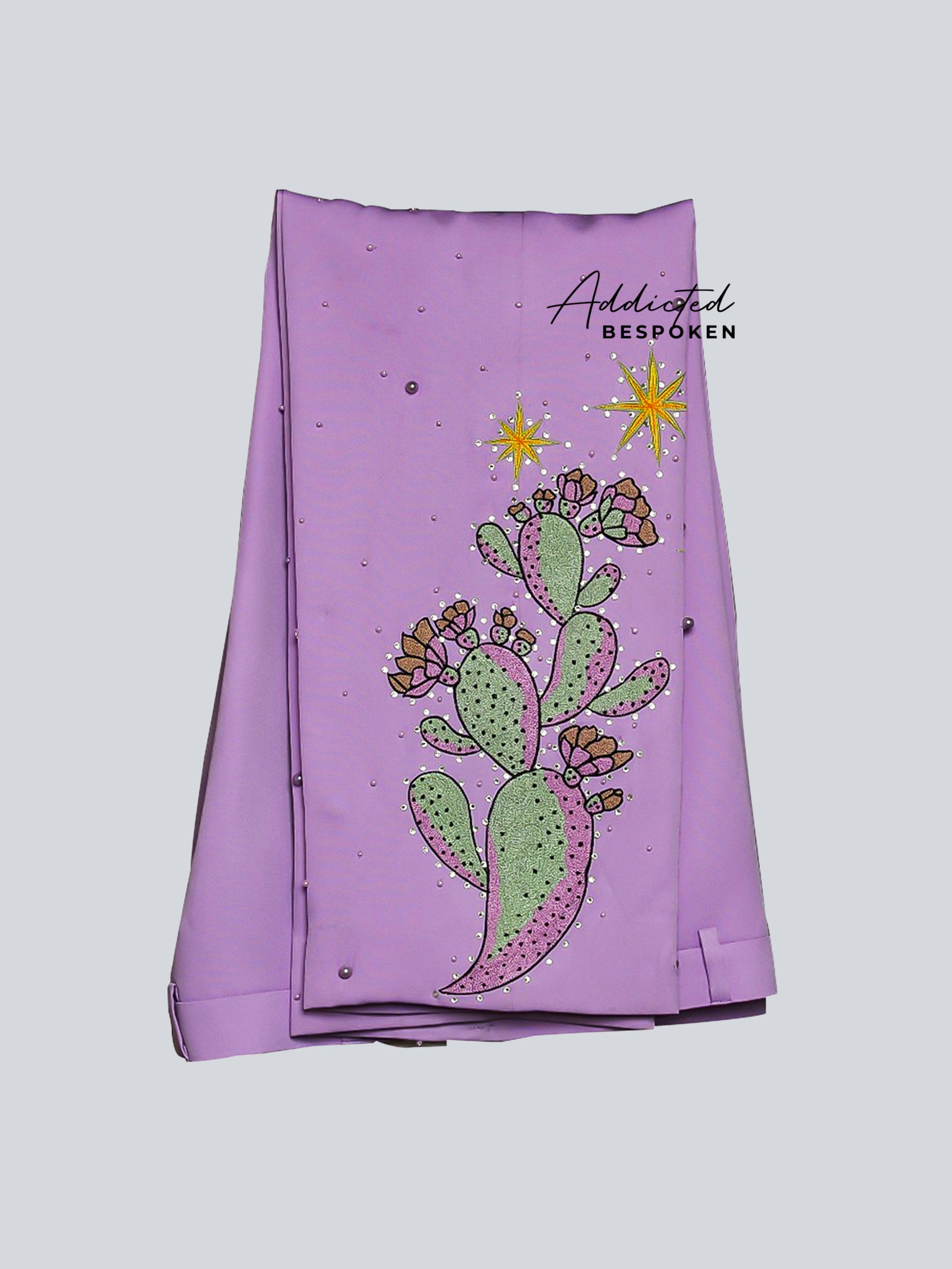 Desert Bloom Lavender Embroidered Suit