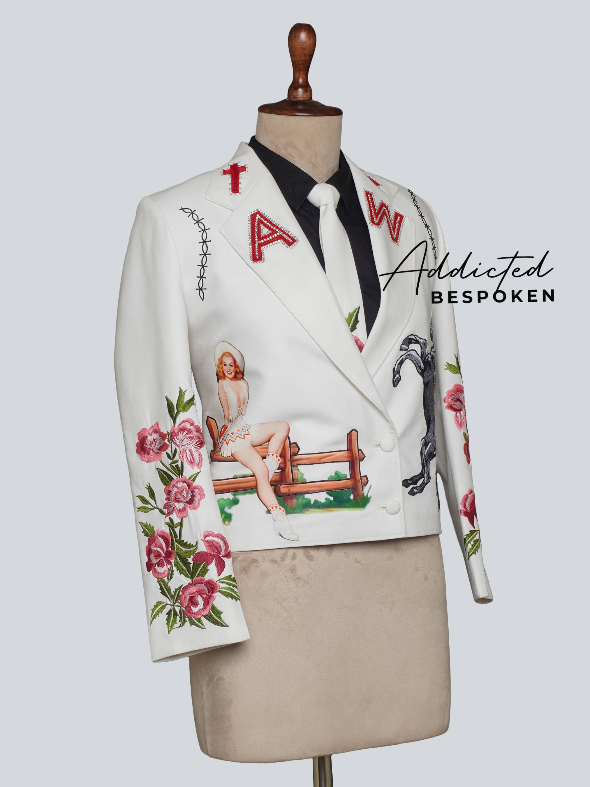 Hand-Painted Detailed Embroidery Suit