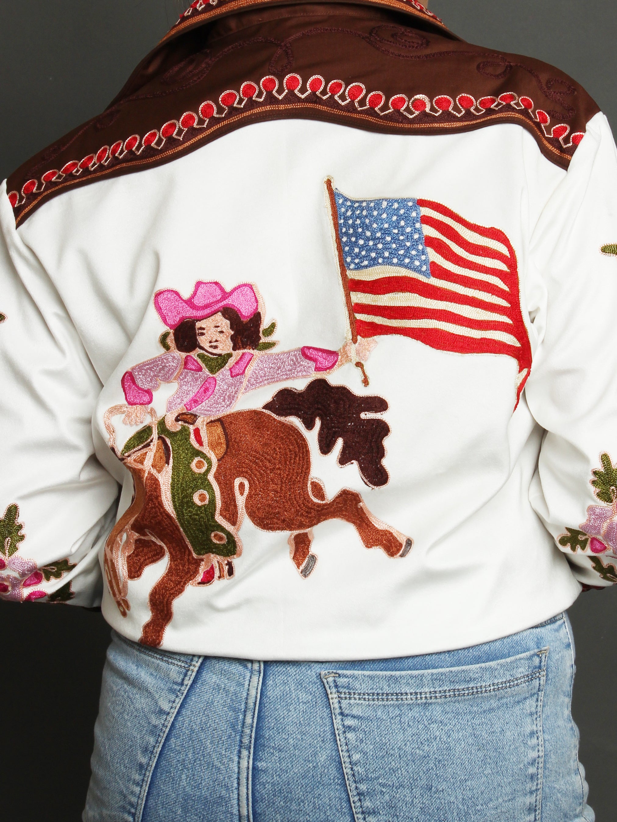 American Flag Cowgirl Shirt (CLS)