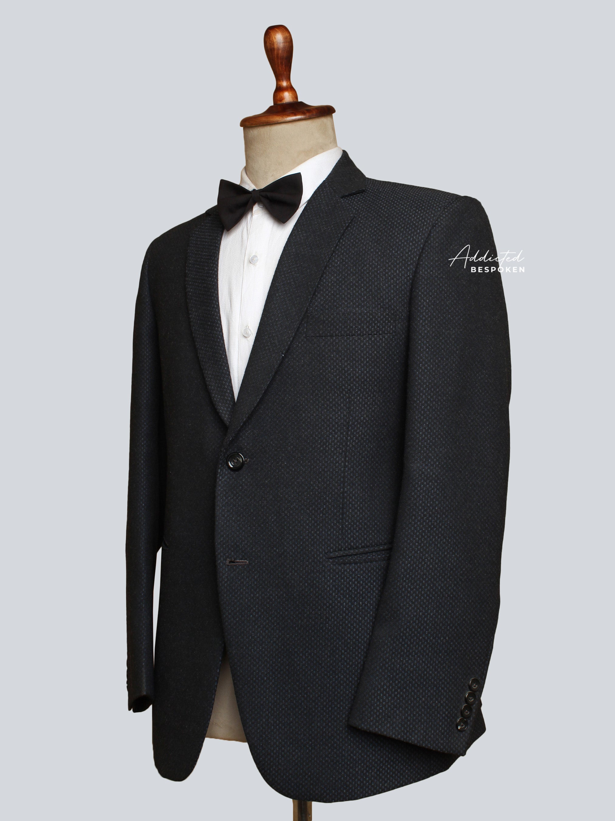 Elegant Black Cotton Blazer (CLS)