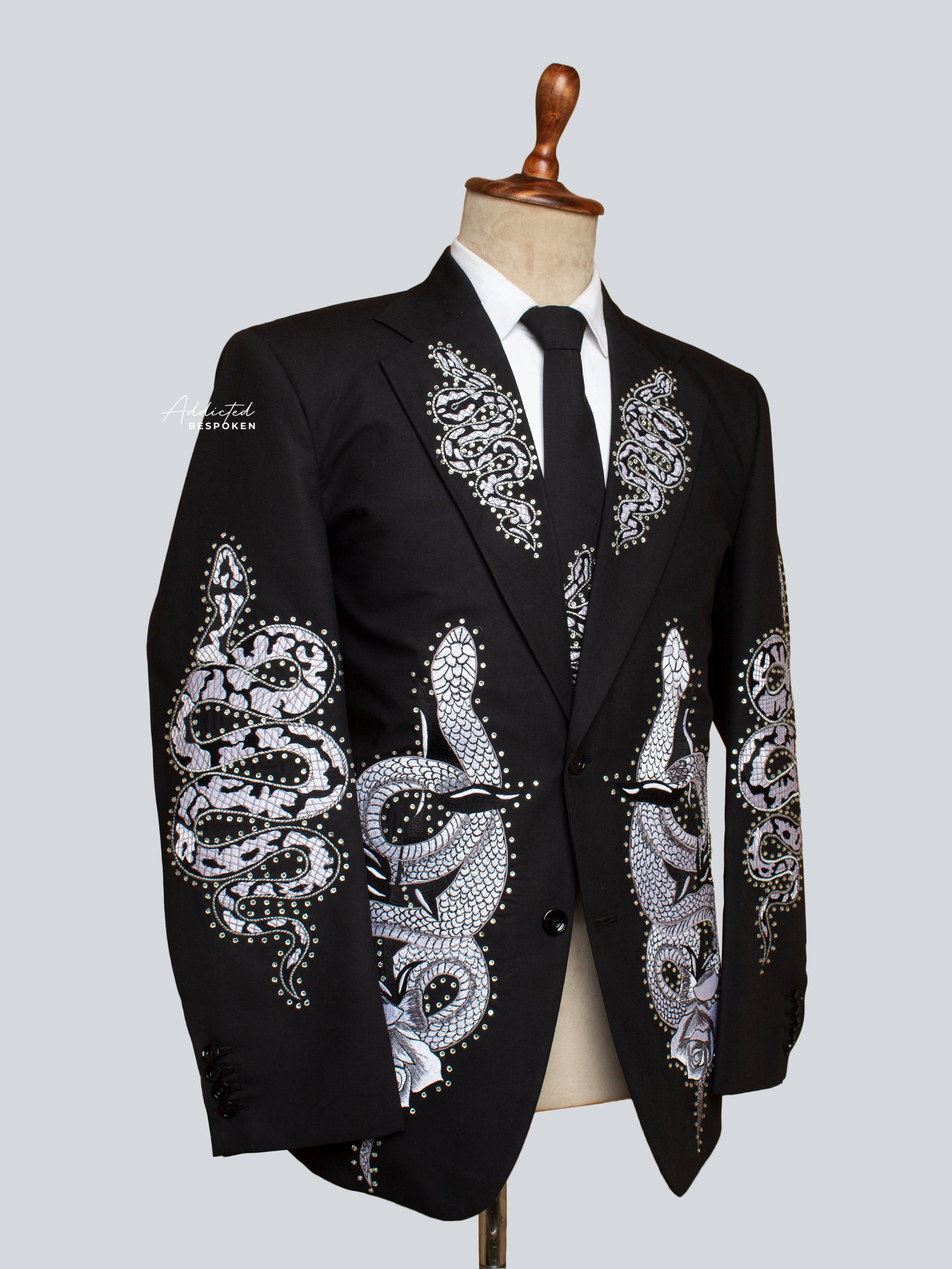 Snake Embellished Signature Suit