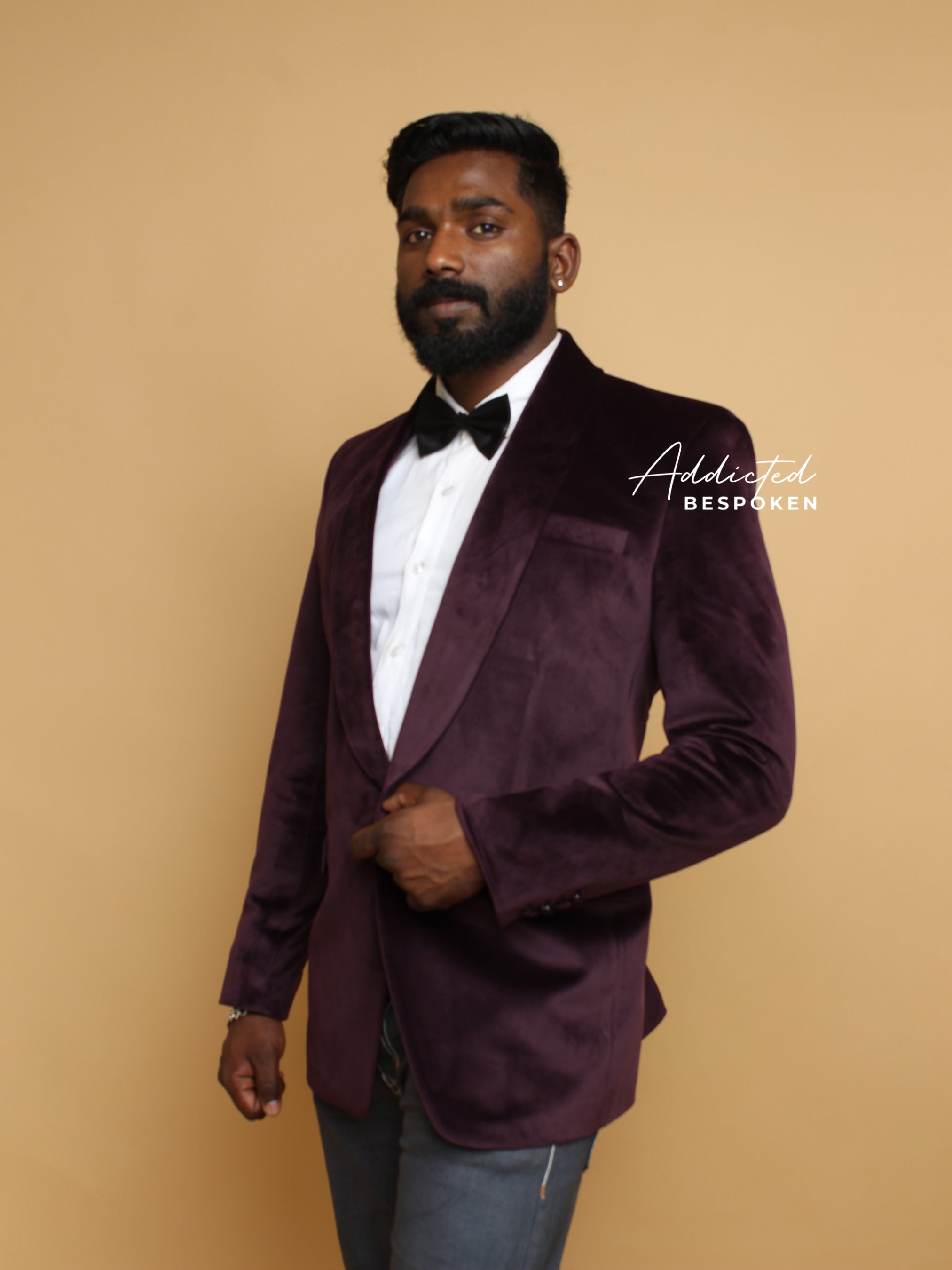 Designer Velvet Groomsmen Jacket