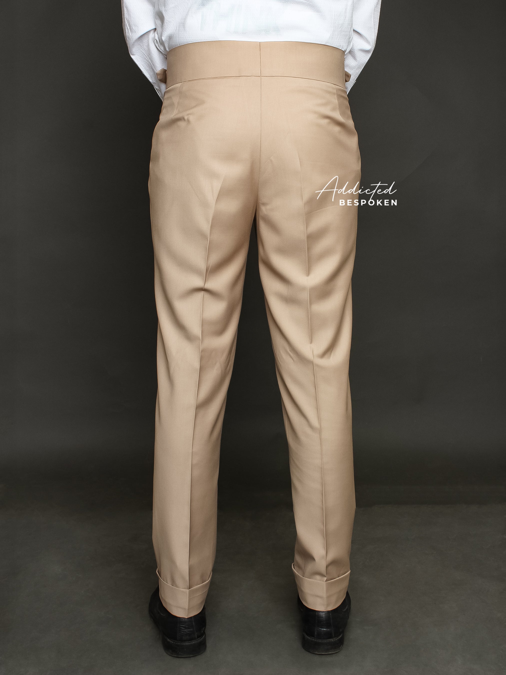 Formal Beige Cotton Pant