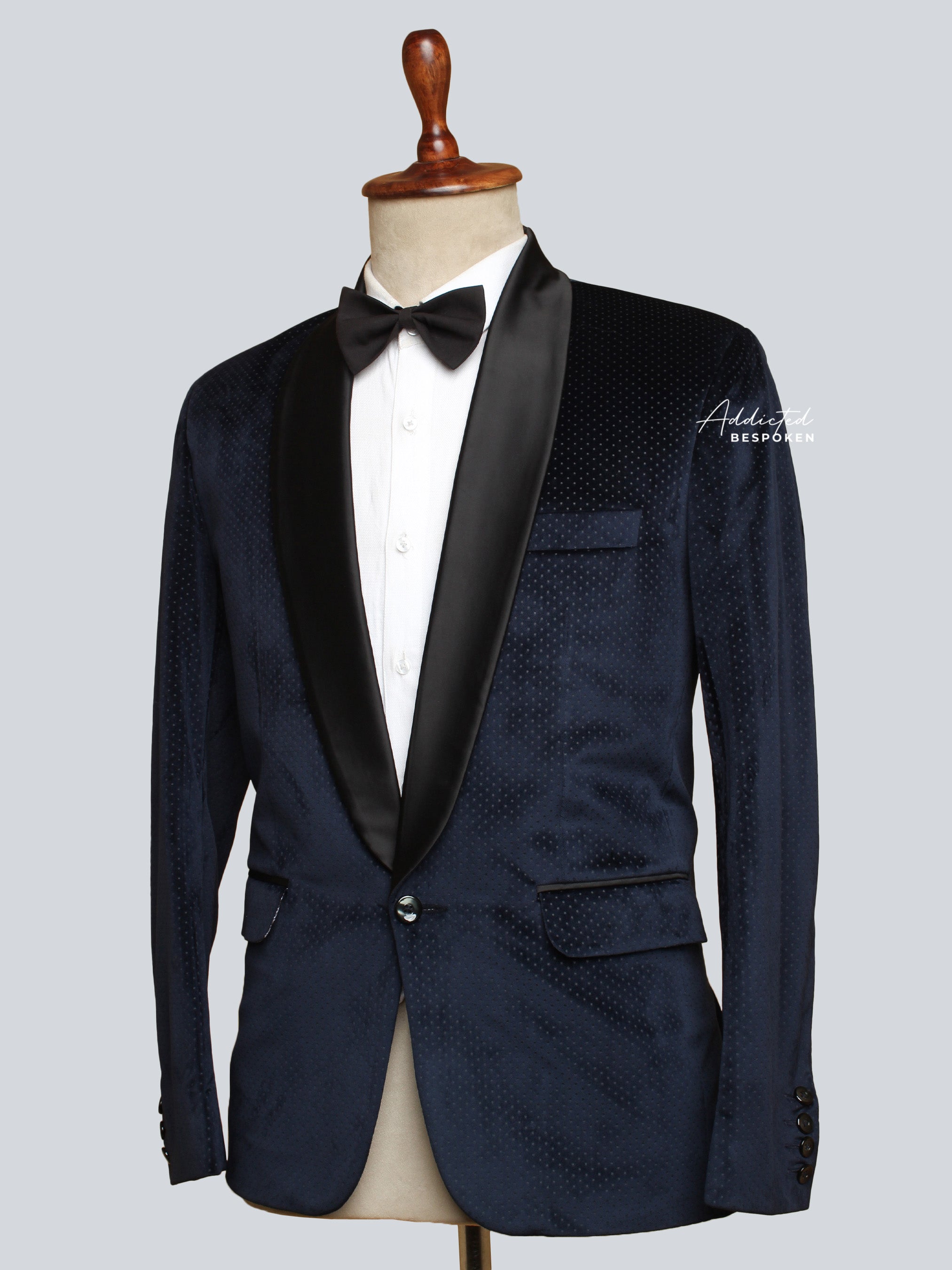 Bold Blue Velvet Blazer (CLS)