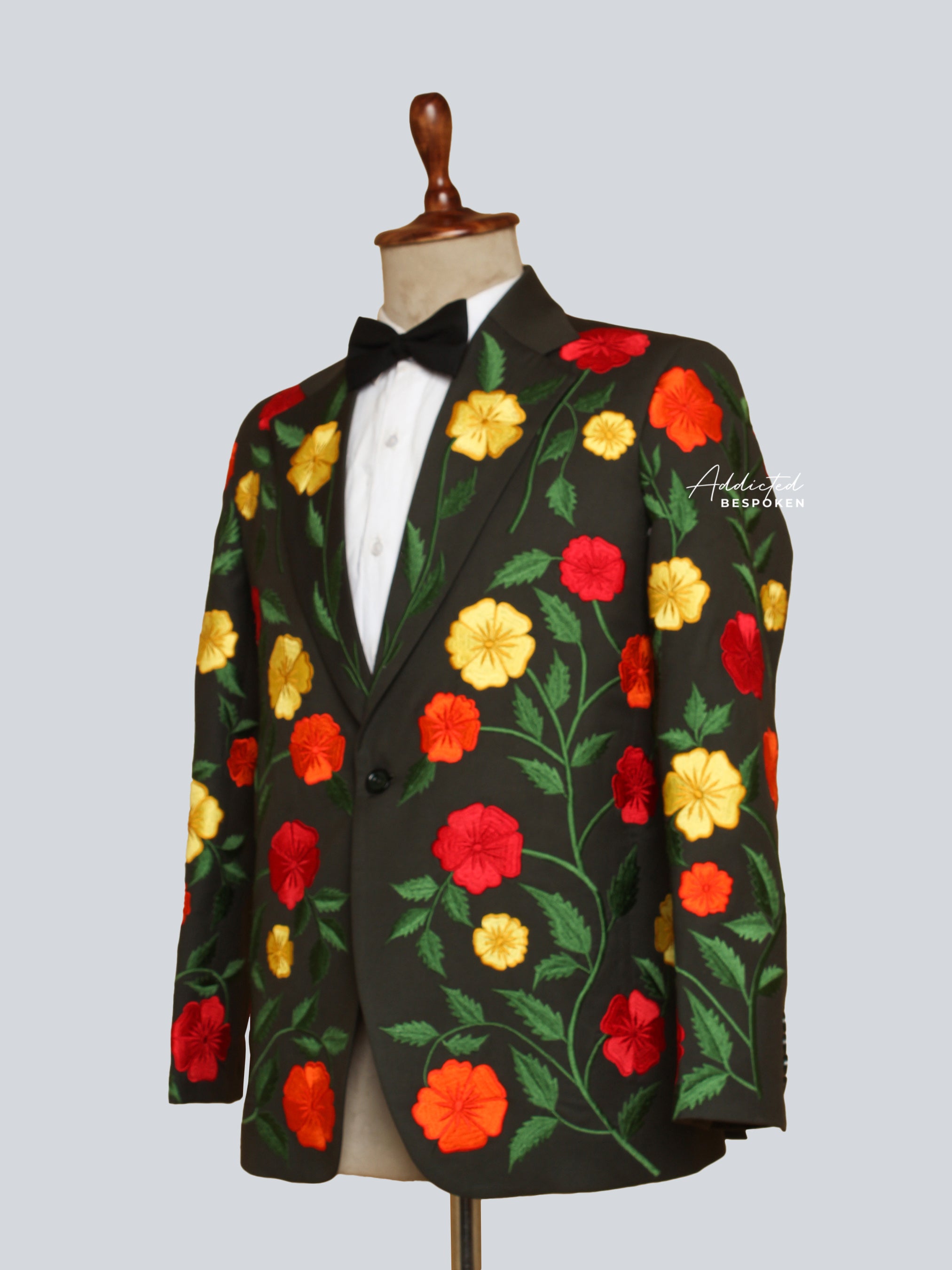 Forest Multi Floral Embroidered Blazer