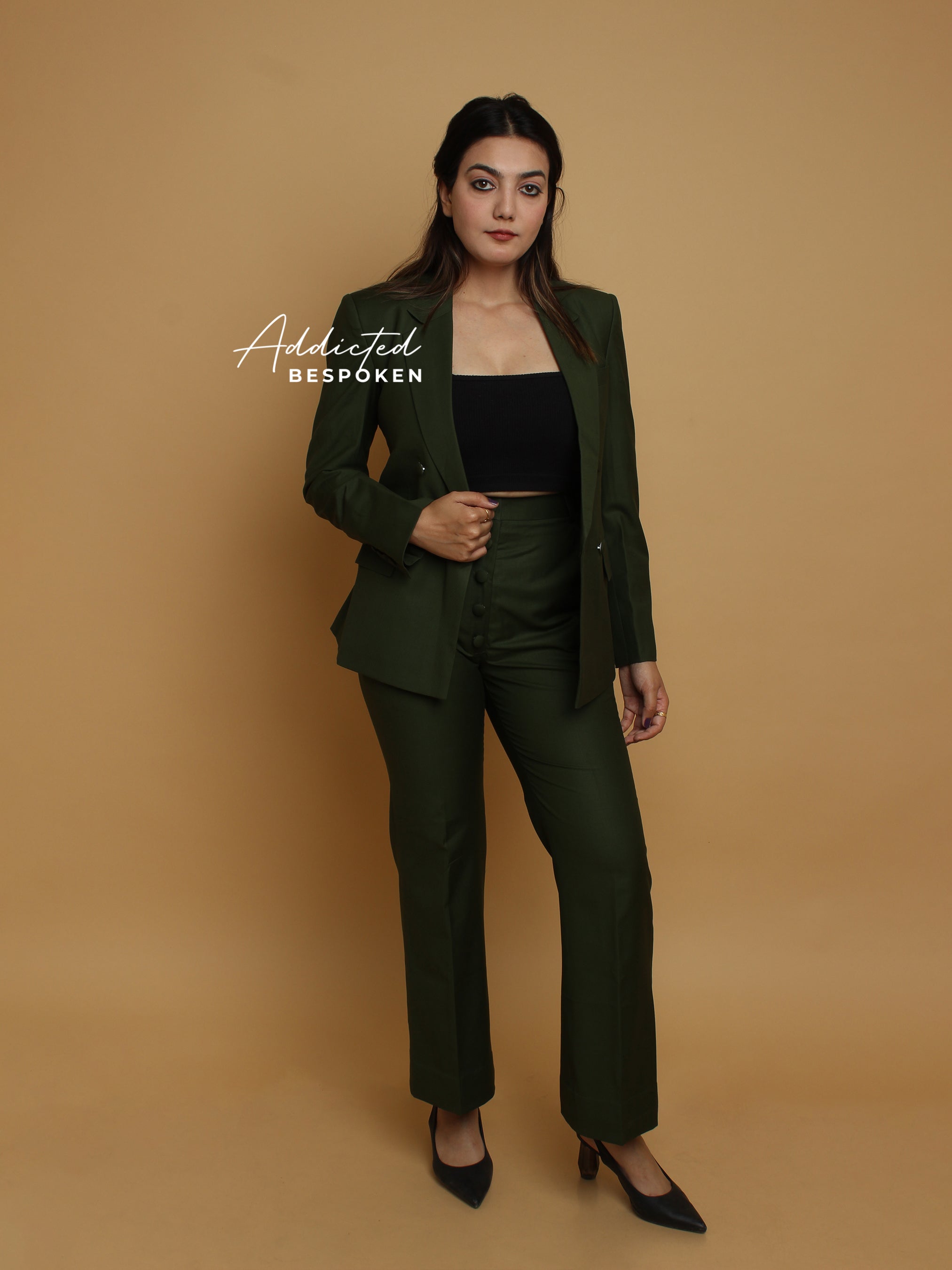 Green Bespoke Formal Pantsuit (CLS)