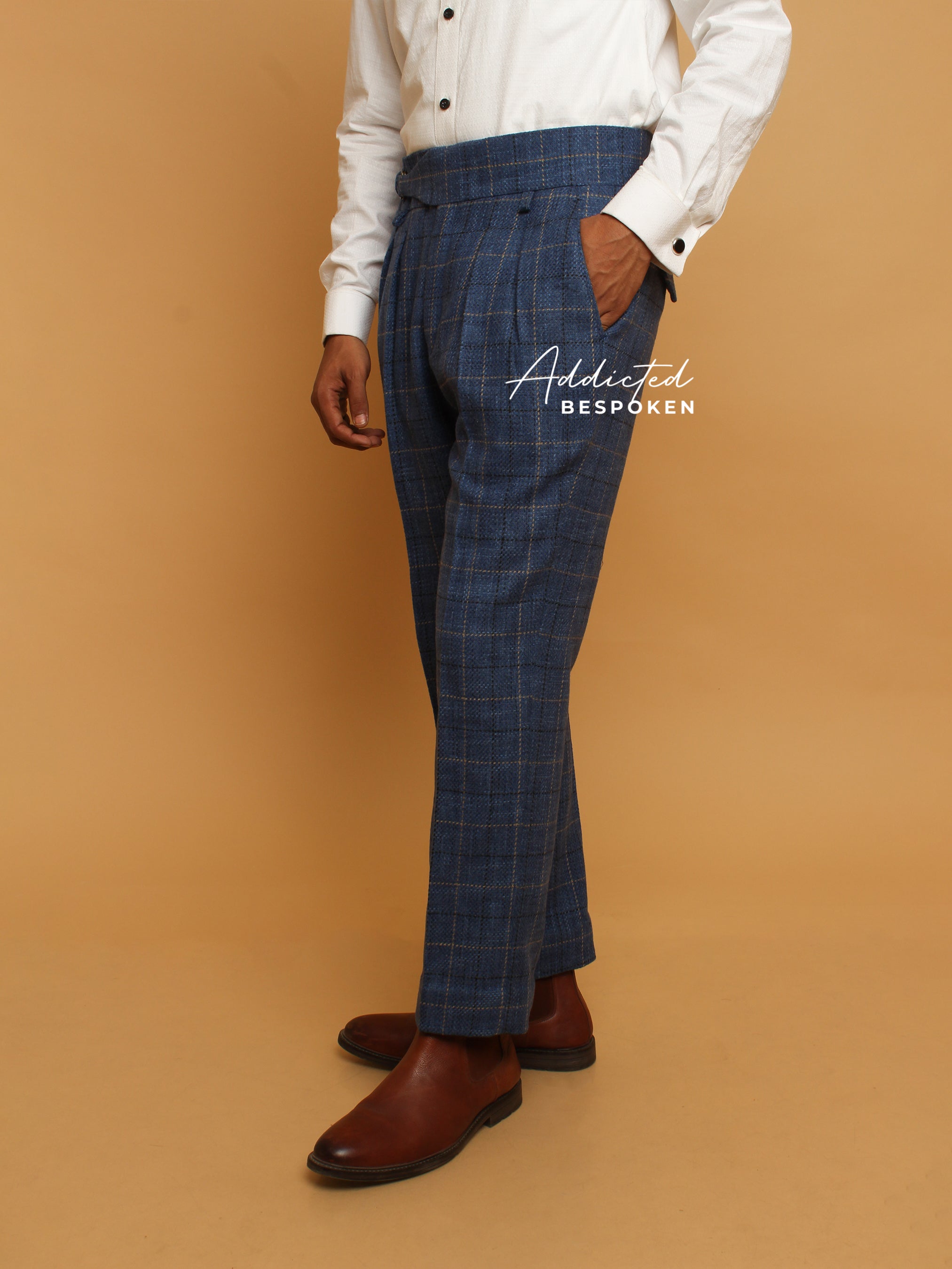 Blue Gurkha Style Trousers