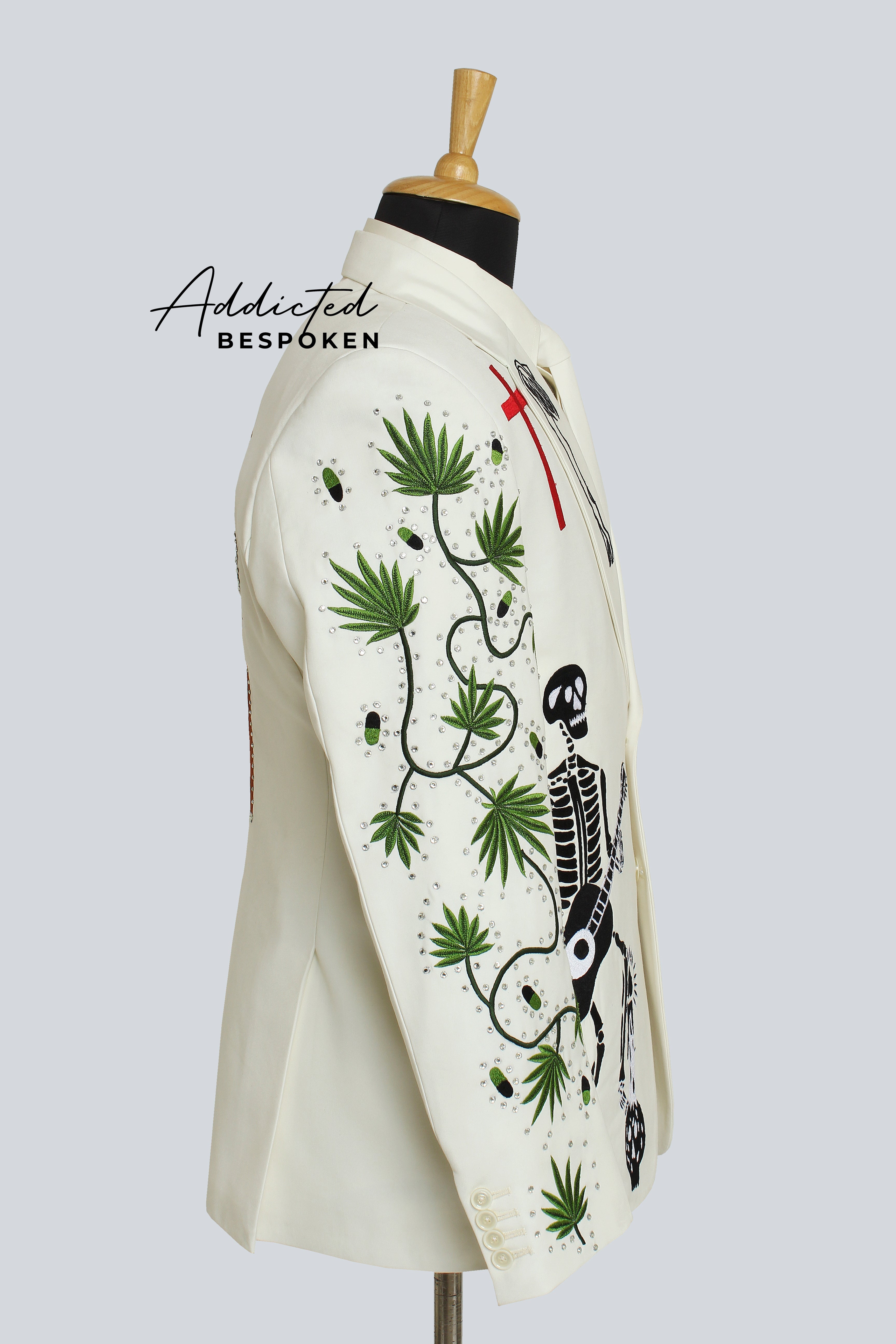 Leafy Skeleton Western Attire