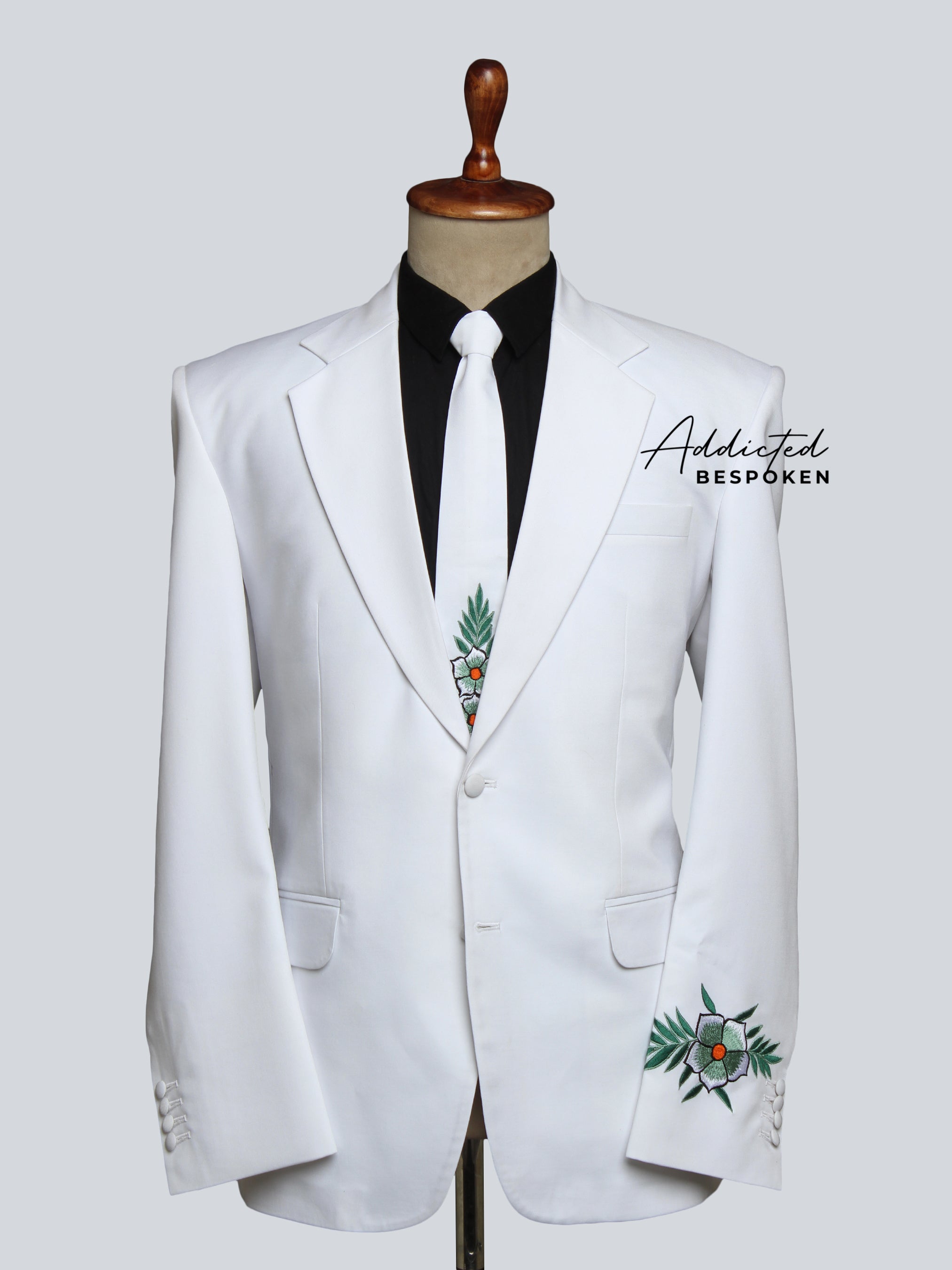 Leafy Floral Design Suit